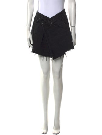 AGOLDE Distressed Accents Mini Skirt