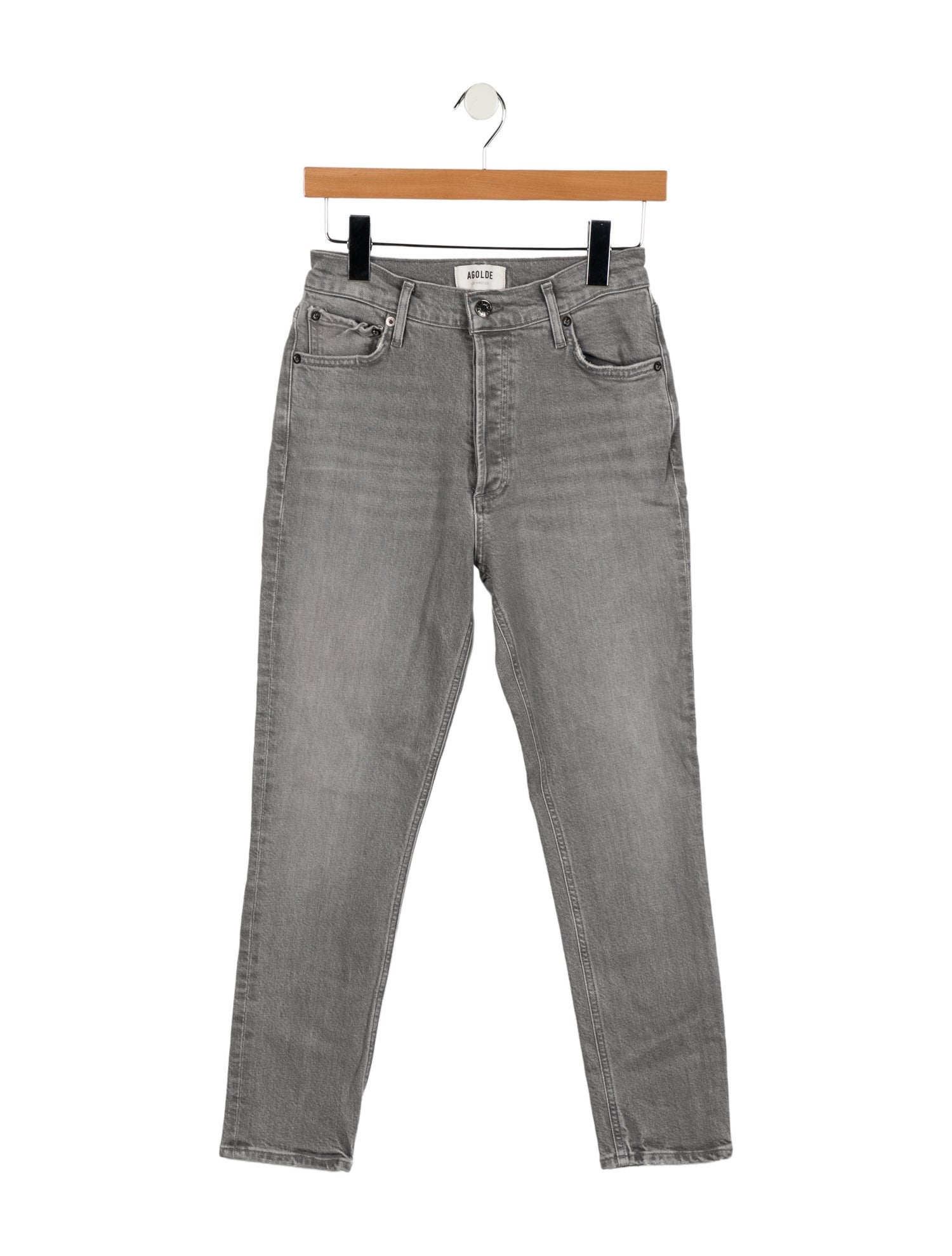 AGOLDE Mid-Rise Straight Leg Jeans