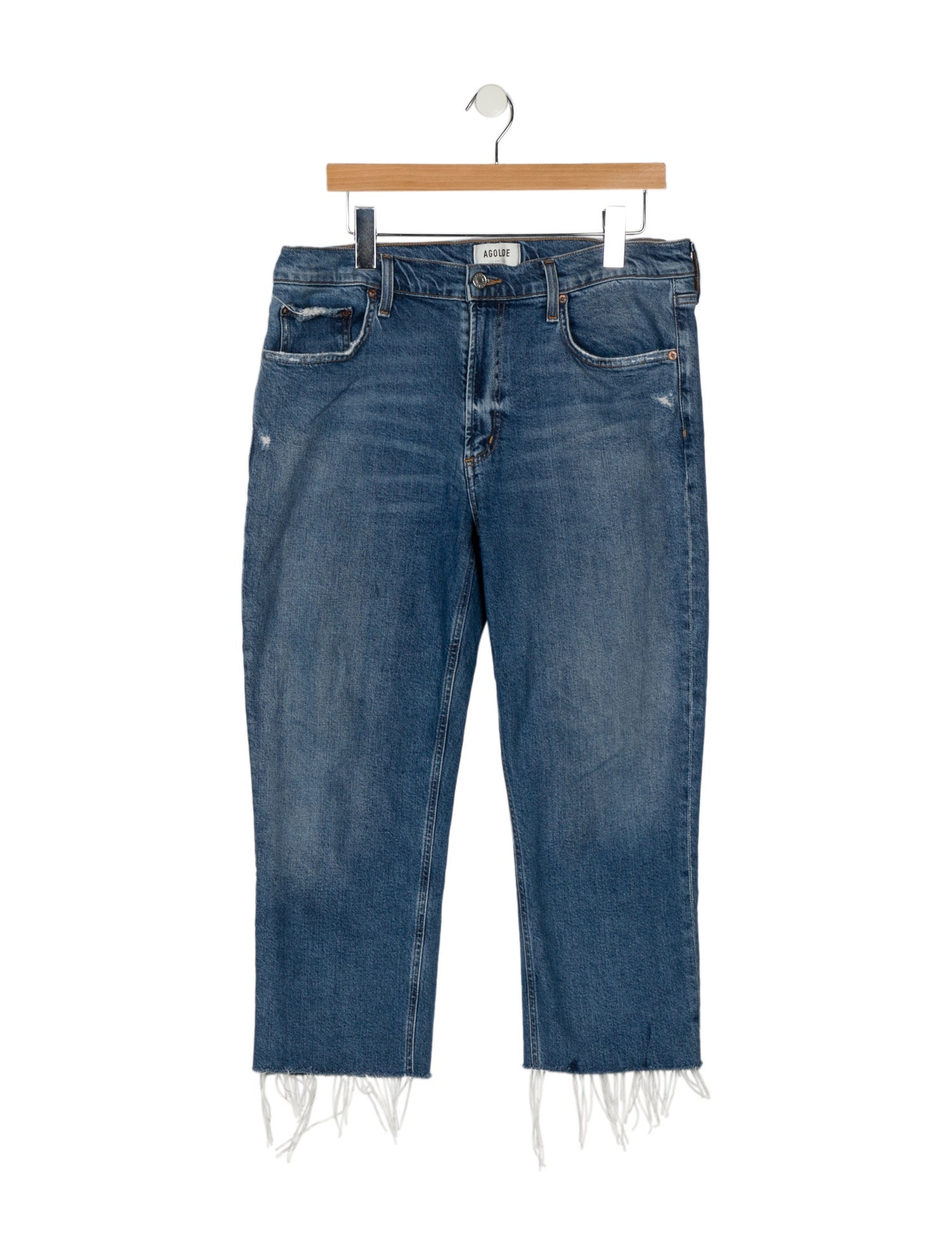 AGOLDE High-Rise Straight Leg Jeans