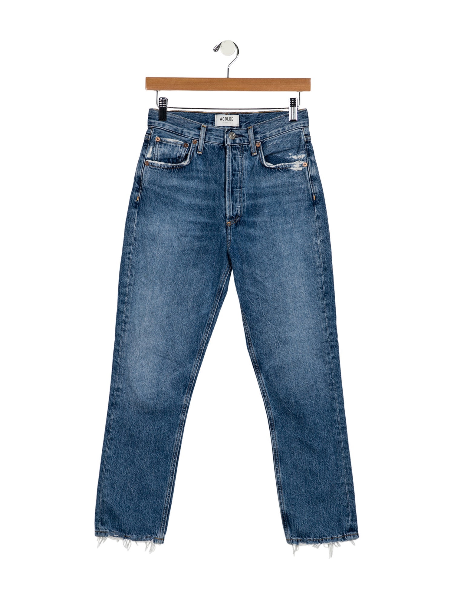 AGOLDE High-Rise Straight Leg Jeans