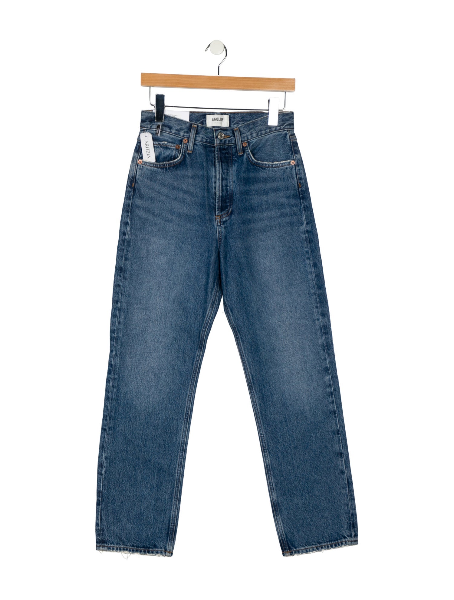 AGOLDE High-Rise Straight Leg Jeans