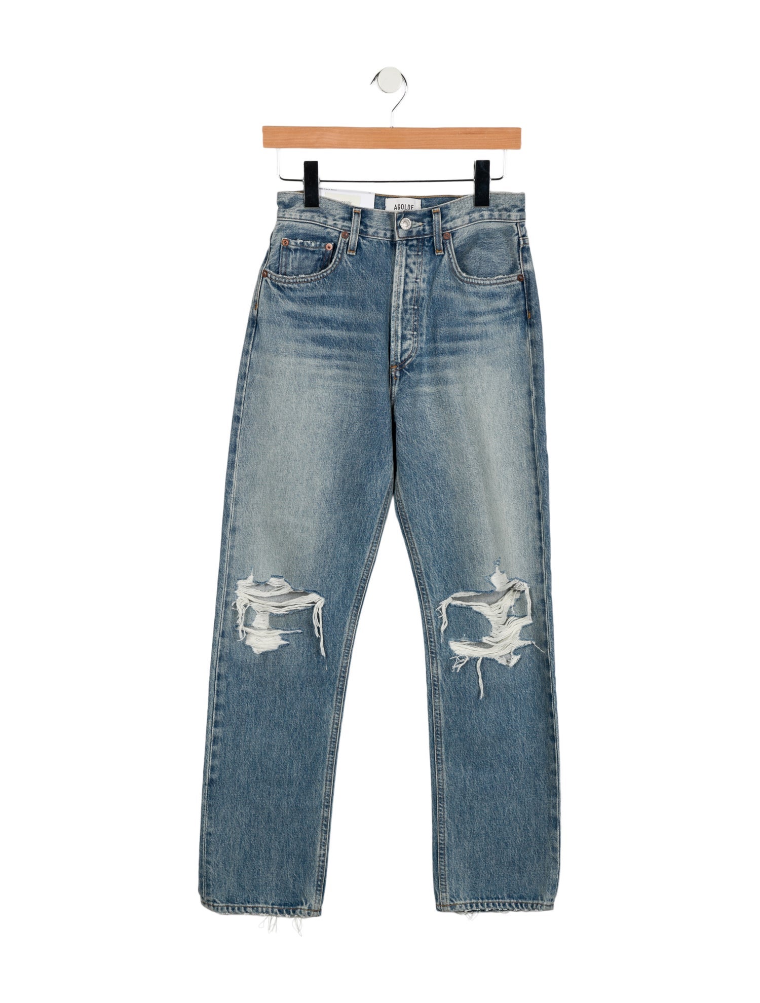AGOLDE High-Rise Straight Leg Jeans