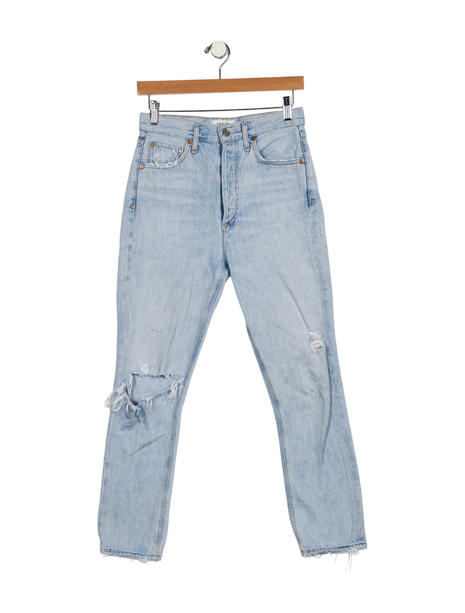 AGOLDE High-Rise Straight Leg Jeans