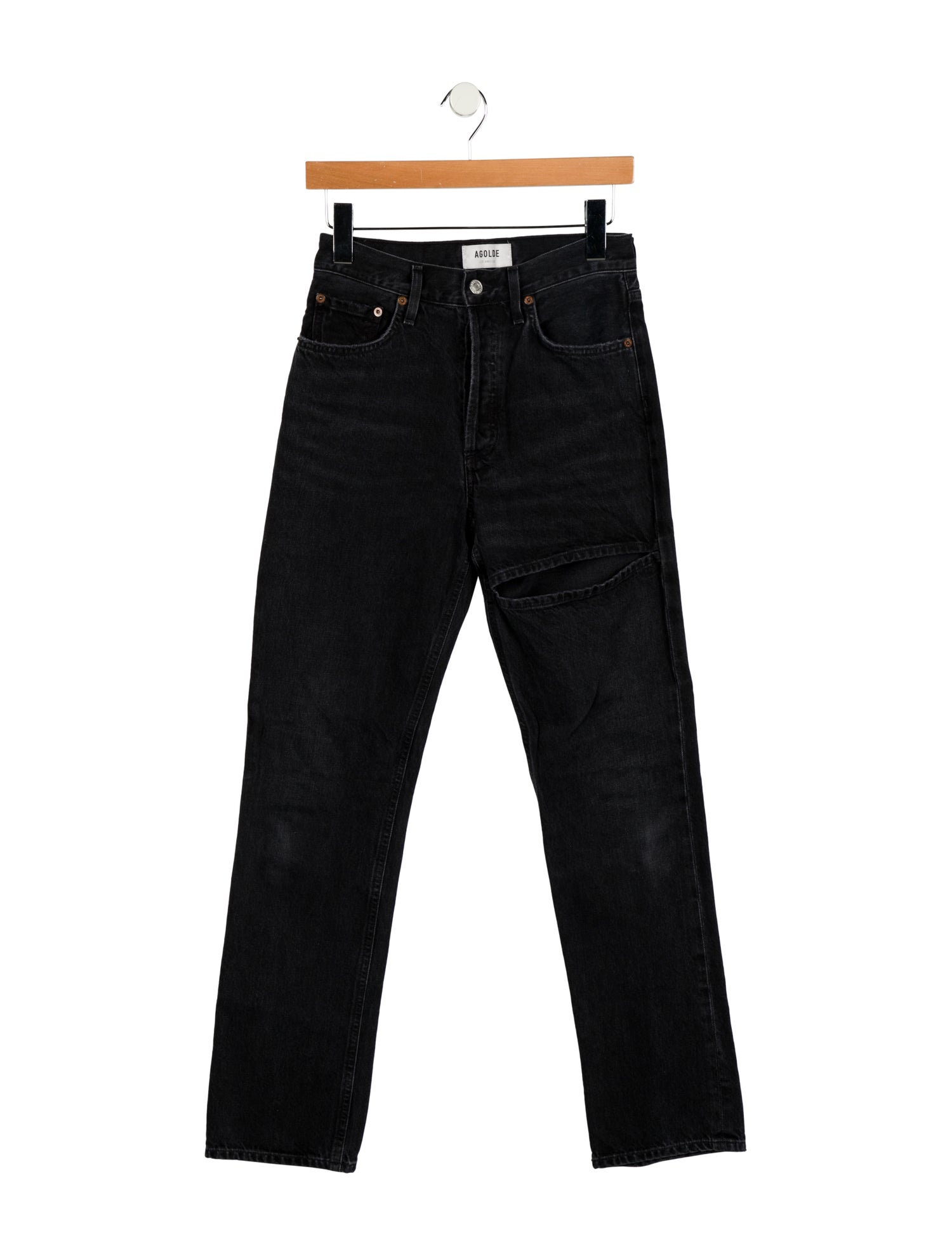 AGOLDE High-Rise Straight Leg Jeans