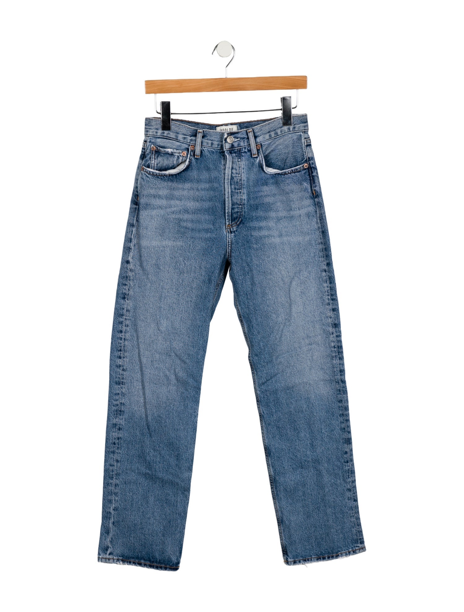 AGOLDE High-Rise Straight Leg Jeans