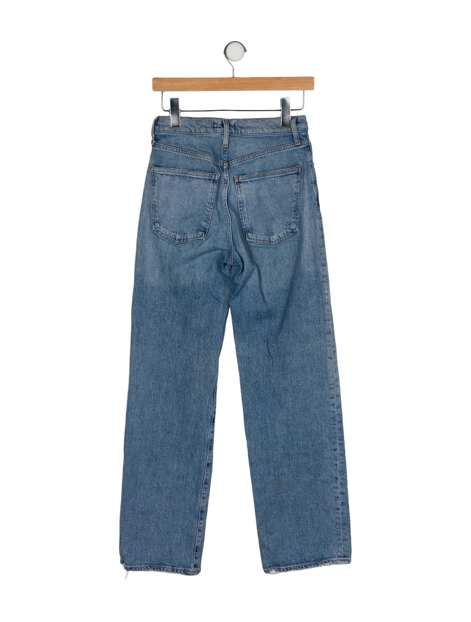 AGOLDE Mid-Rise Wide Leg Jeans