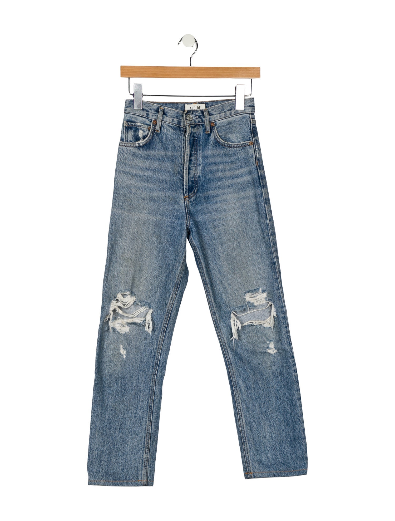 AGOLDE High-Rise Straight Leg Jeans