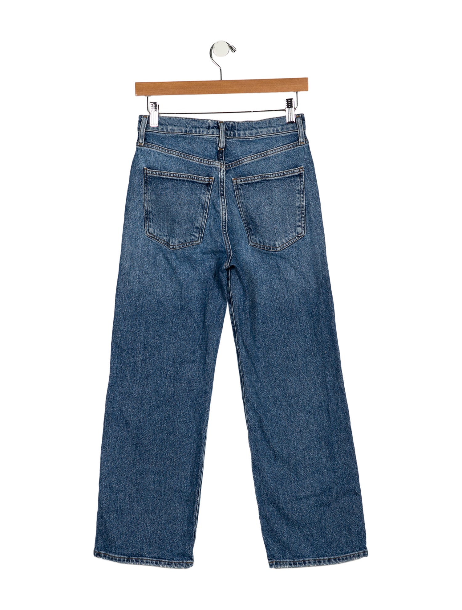 AGOLDE Mid-Rise Wide Leg Jeans