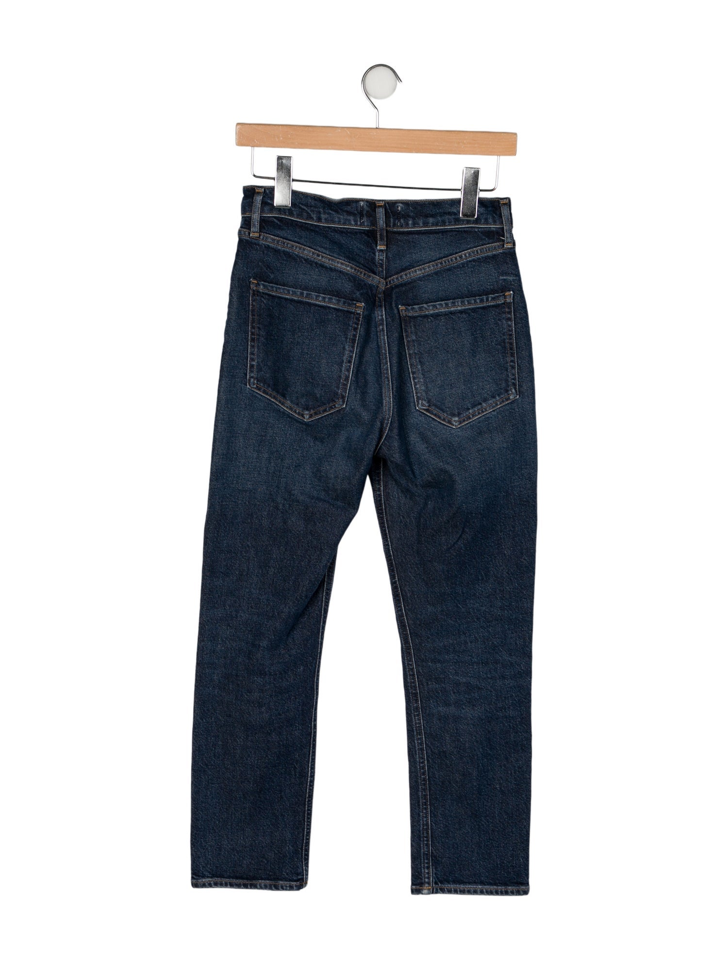 AGOLDE Mid-Rise Straight Leg Jeans