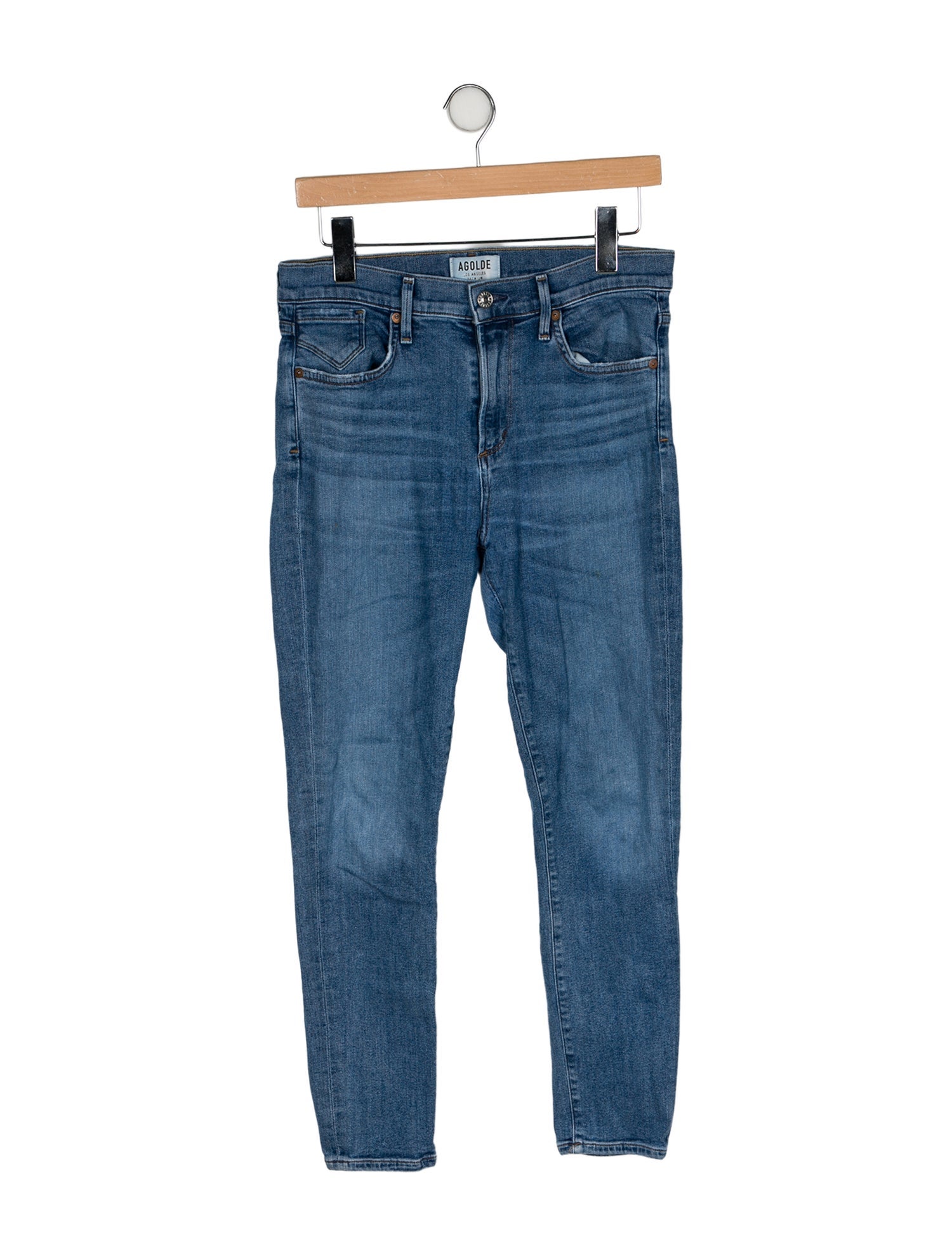 AGOLDE Mid-Rise Skinny Leg Jeans