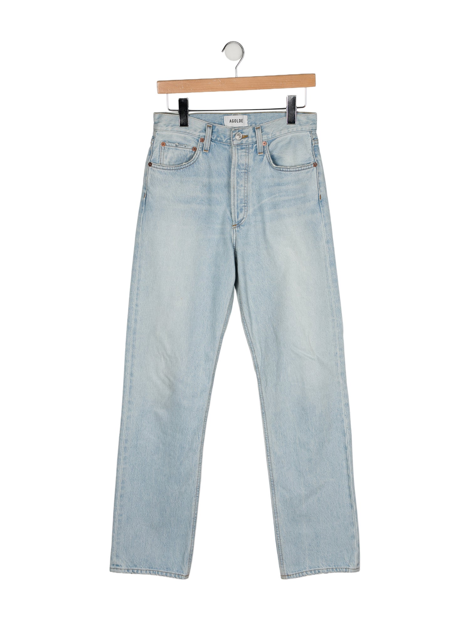 AGOLDE High-Rise Straight Leg Jeans