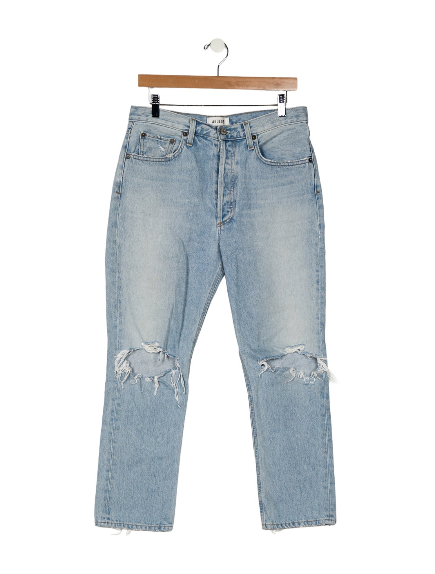 AGOLDE High-Rise Straight Leg Jeans