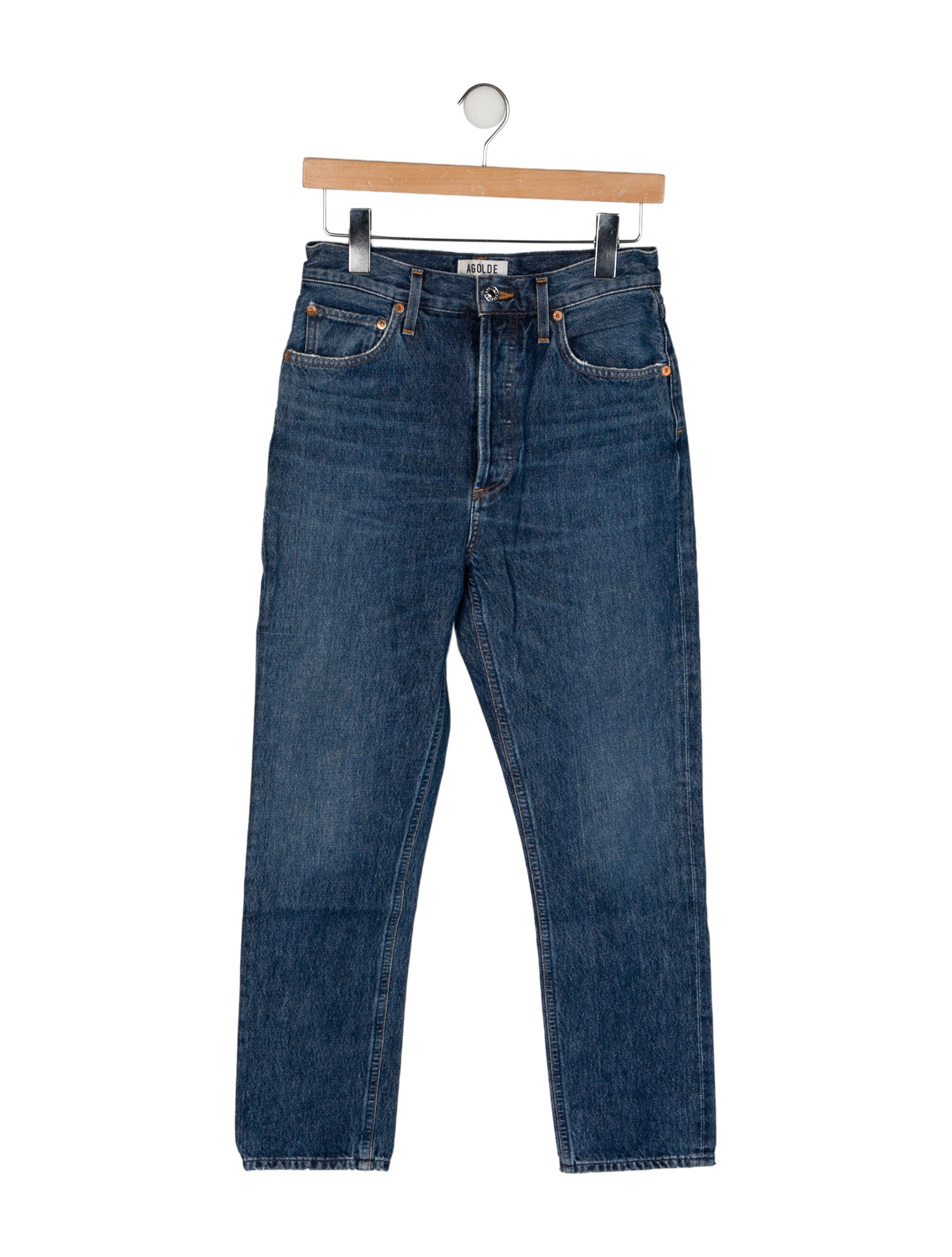 AGOLDE High-Rise Straight Leg Jeans