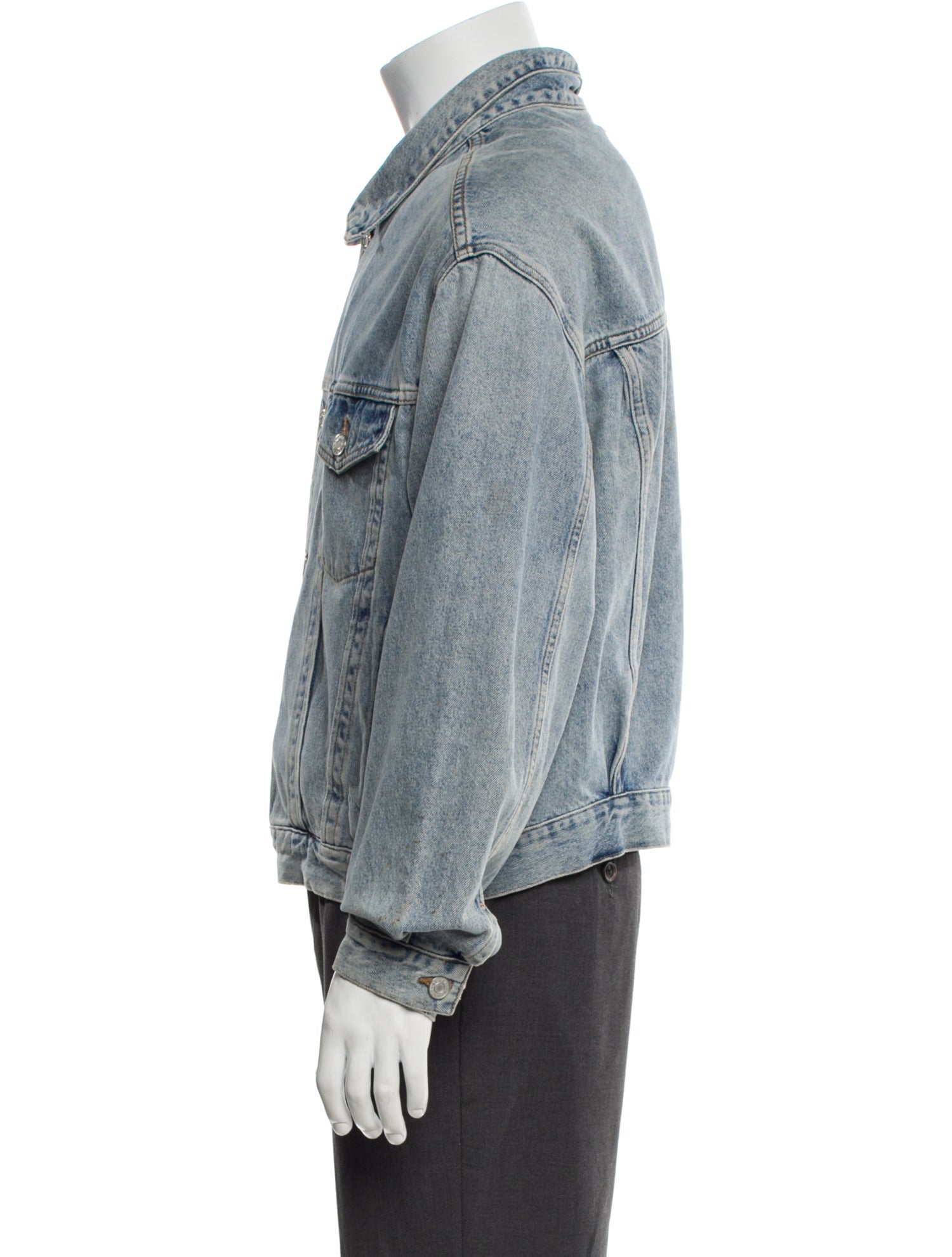 AGOLDE Graphic Print Denim Jacket
