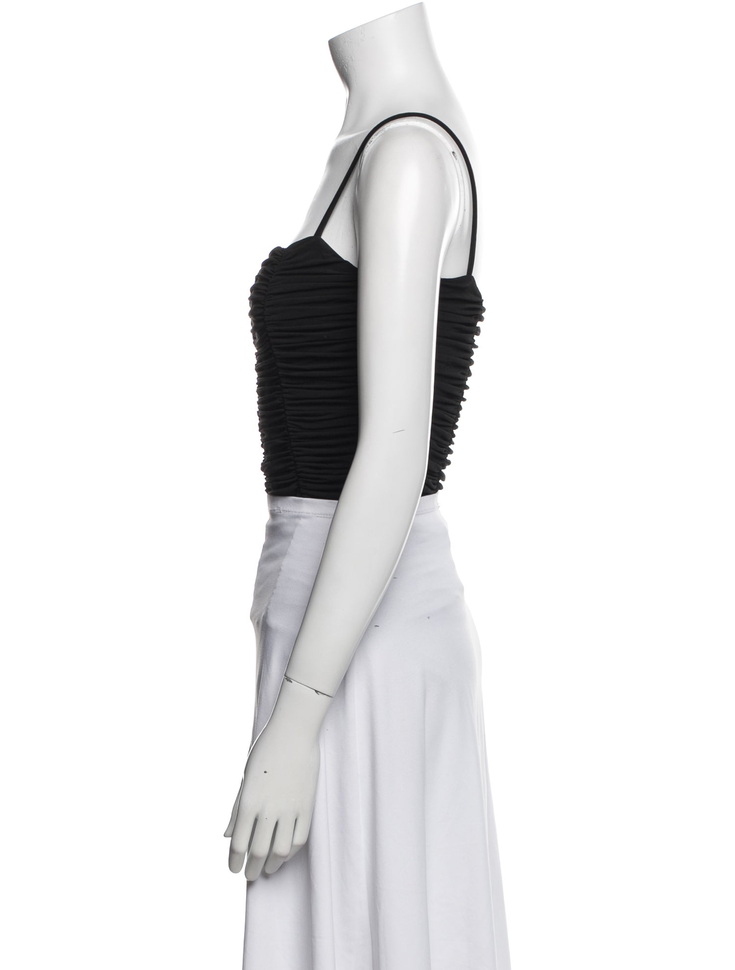 AGOLDE Square Neckline Sleeveless Crop Top