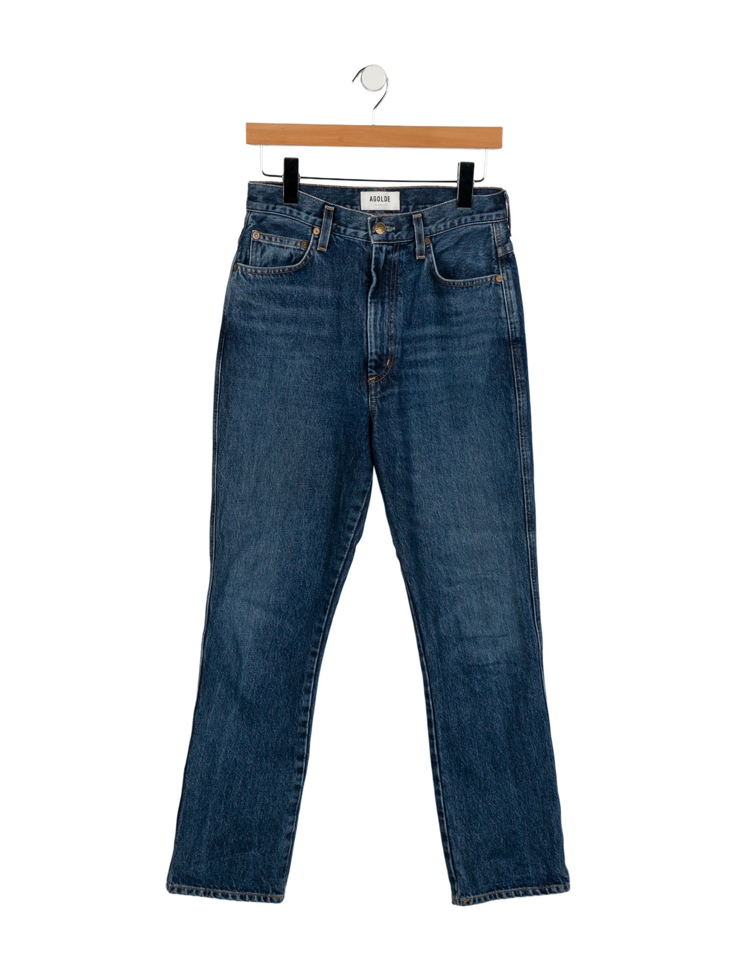 AGOLDE High-Rise Straight Leg Jeans