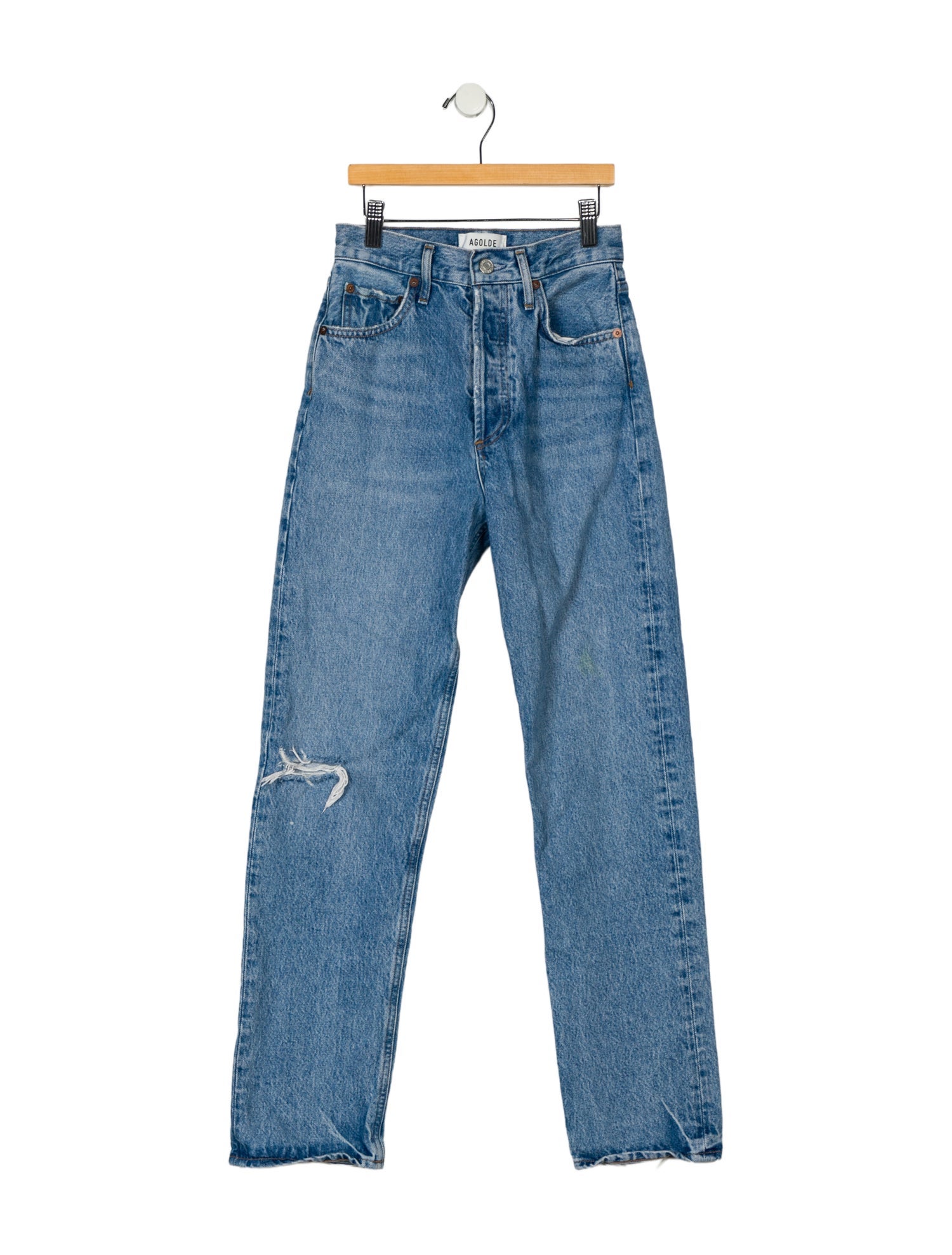 AGOLDE High-Rise Straight Leg Jeans