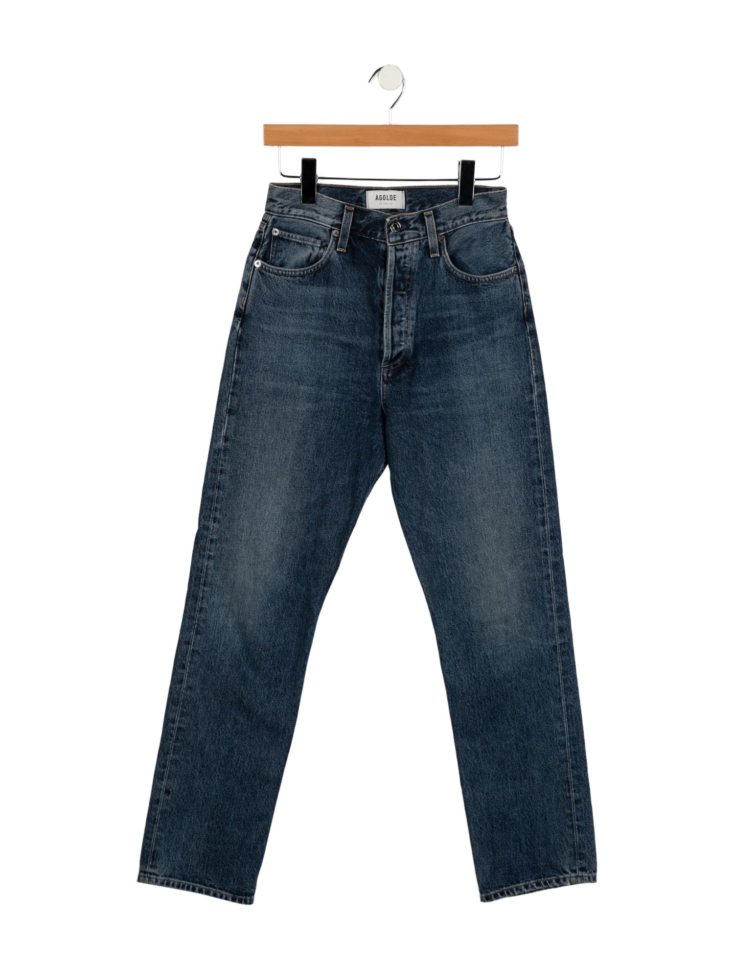 AGOLDE High-Rise Straight Leg Jeans