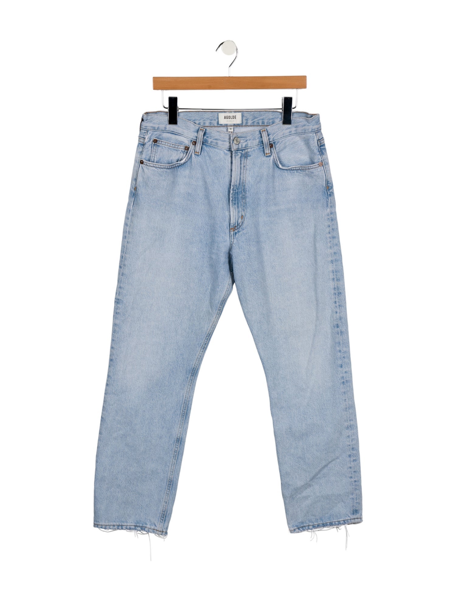 AGOLDE High-Rise Straight Leg Jeans