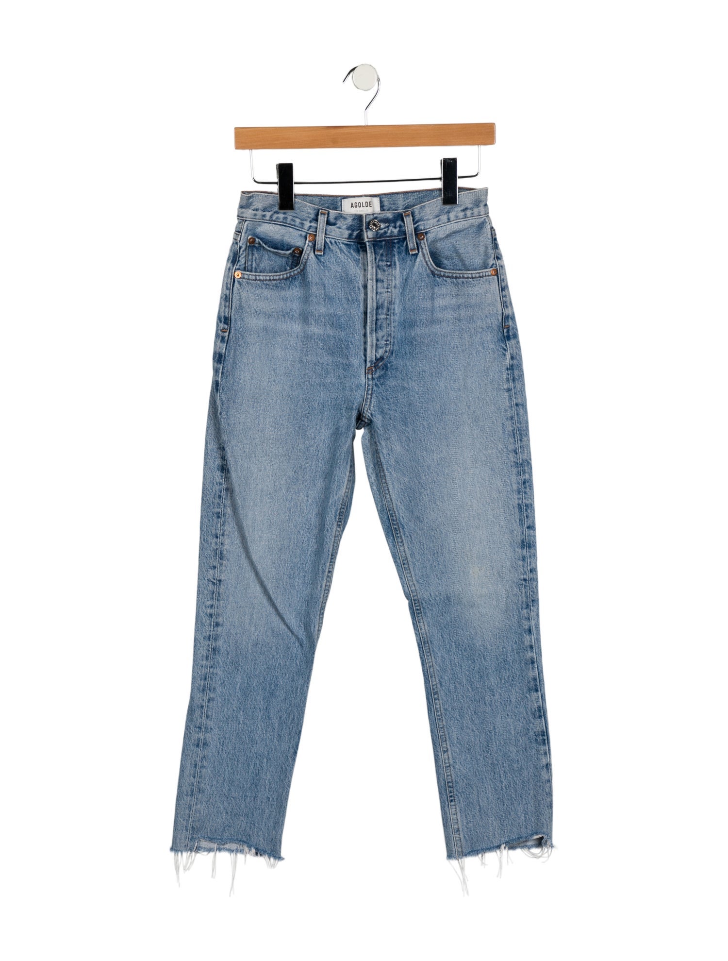 AGOLDE High-Rise Straight Leg Jeans