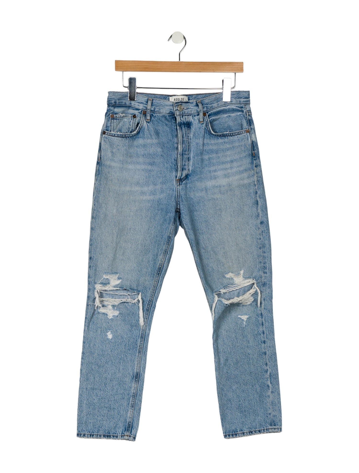 AGOLDE High-Rise Straight Leg Jeans