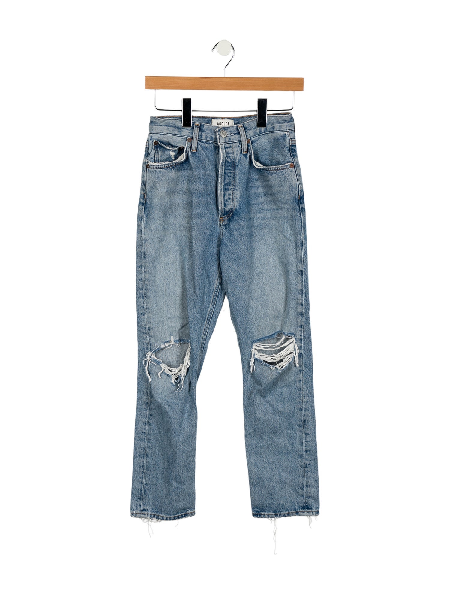 AGOLDE High-Rise Straight Leg Jeans