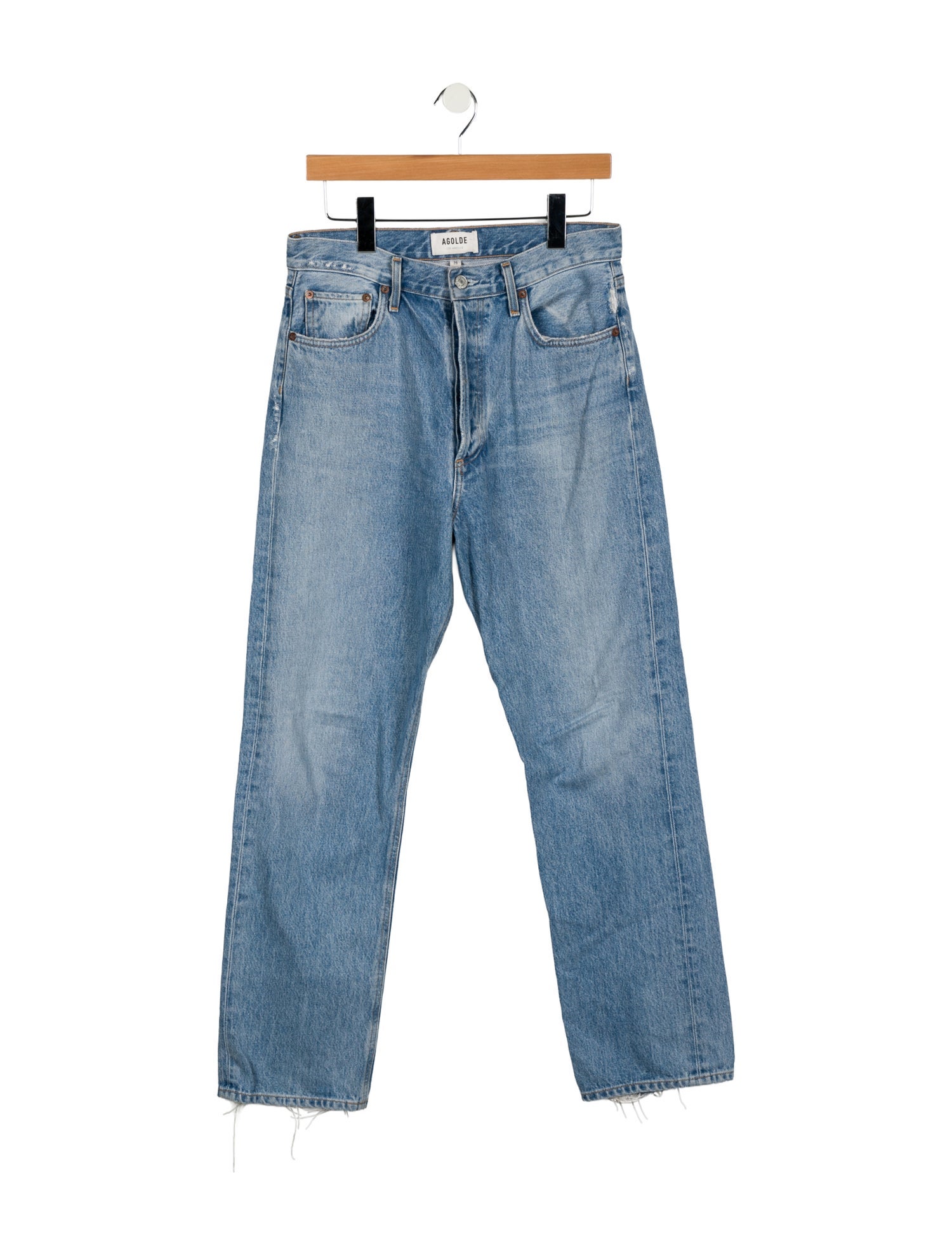 AGOLDE High-Rise Straight Leg Jeans