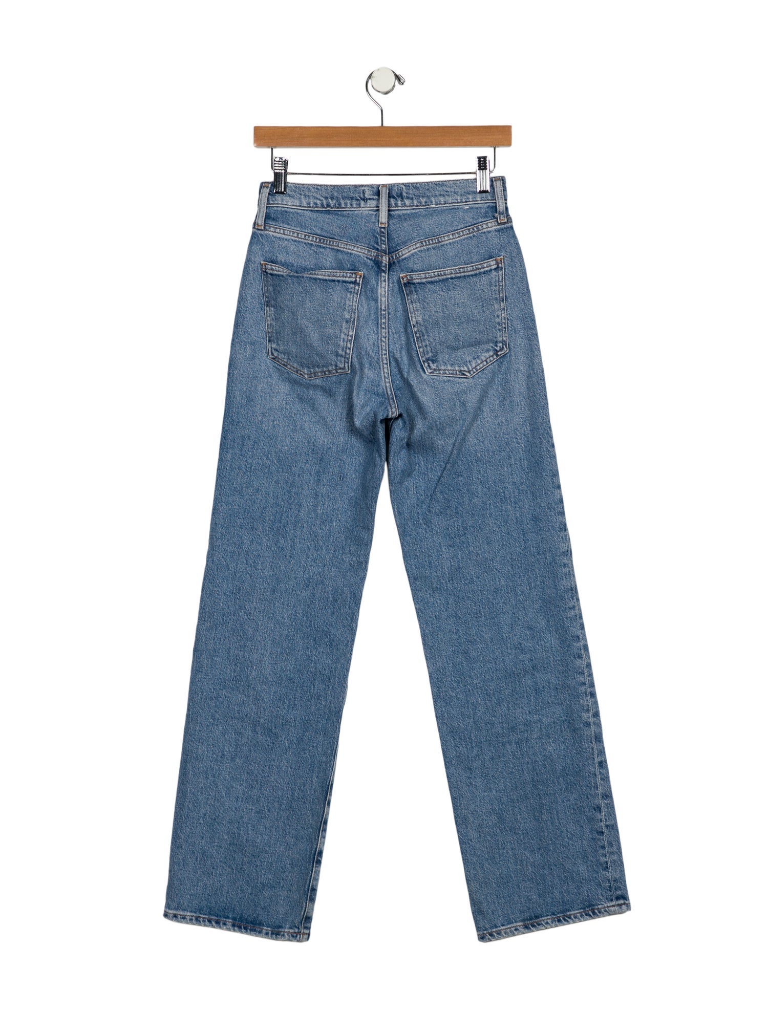 AGOLDE Mid-Rise Wide Leg Jeans