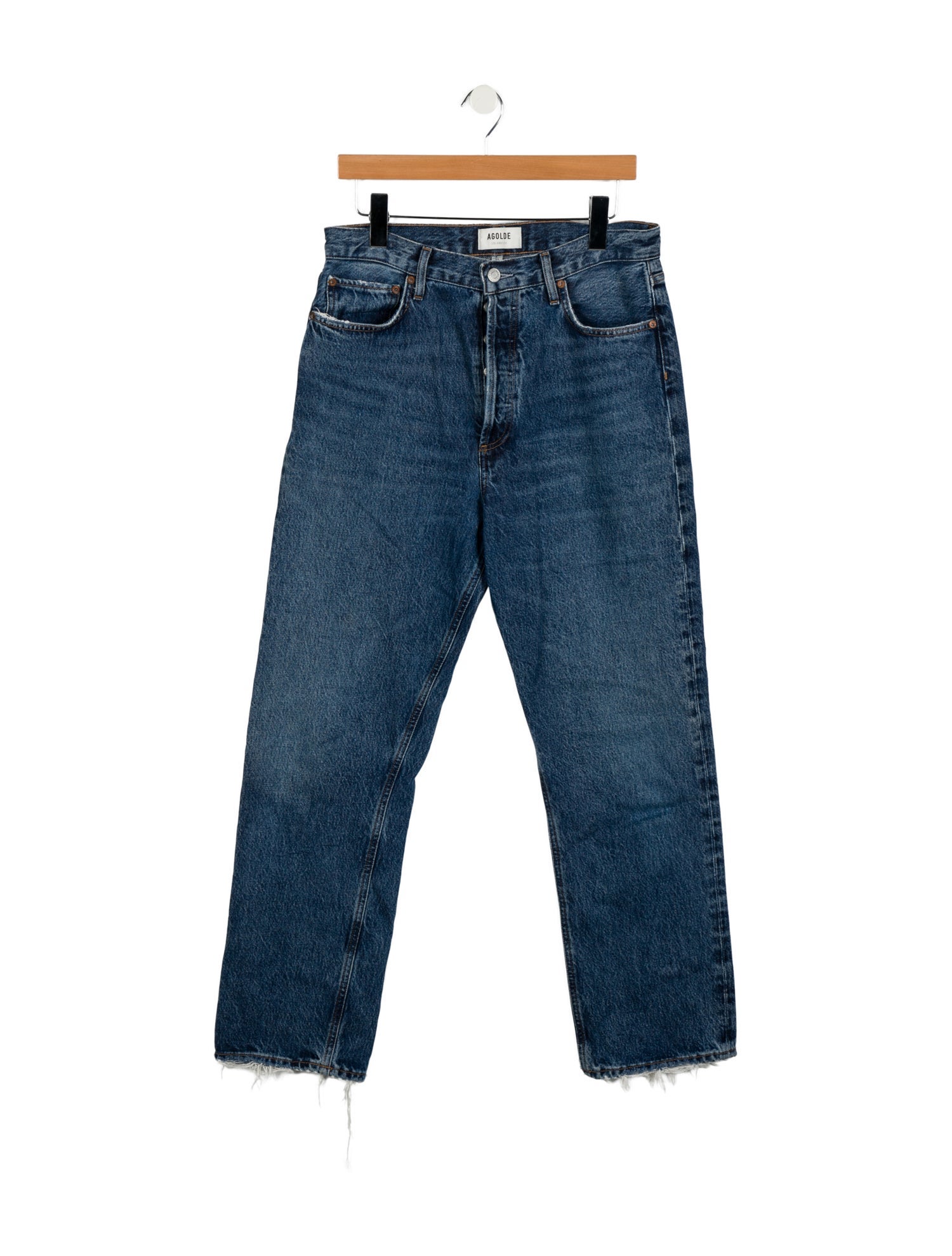AGOLDE High-Rise Straight Leg Jeans