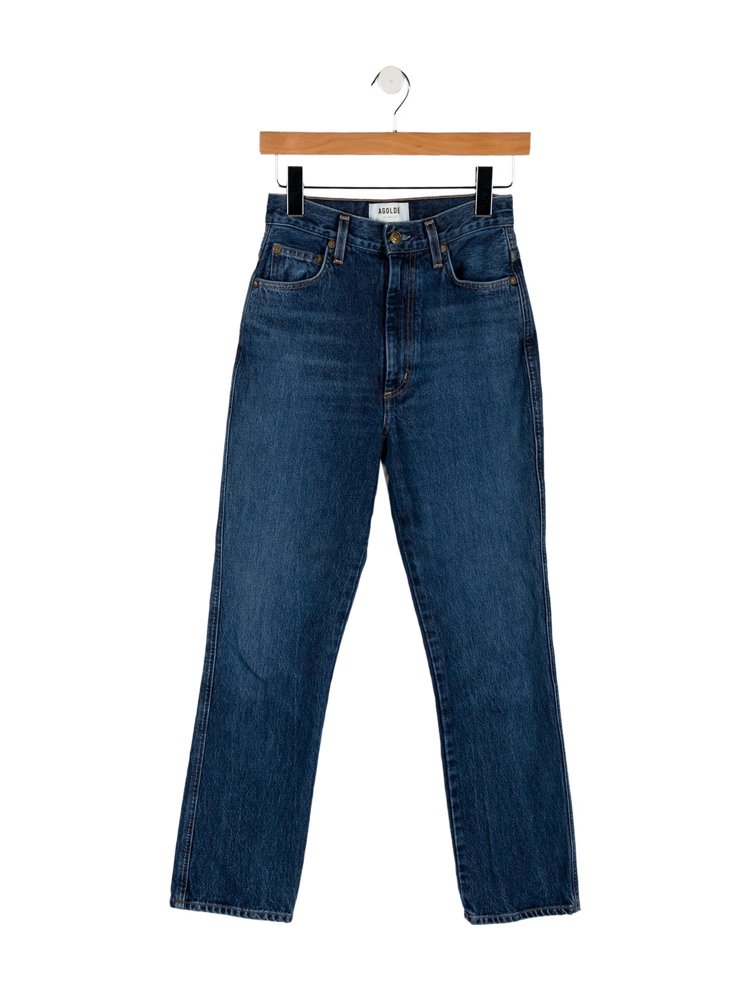 AGOLDE High-Rise Straight Leg Jeans