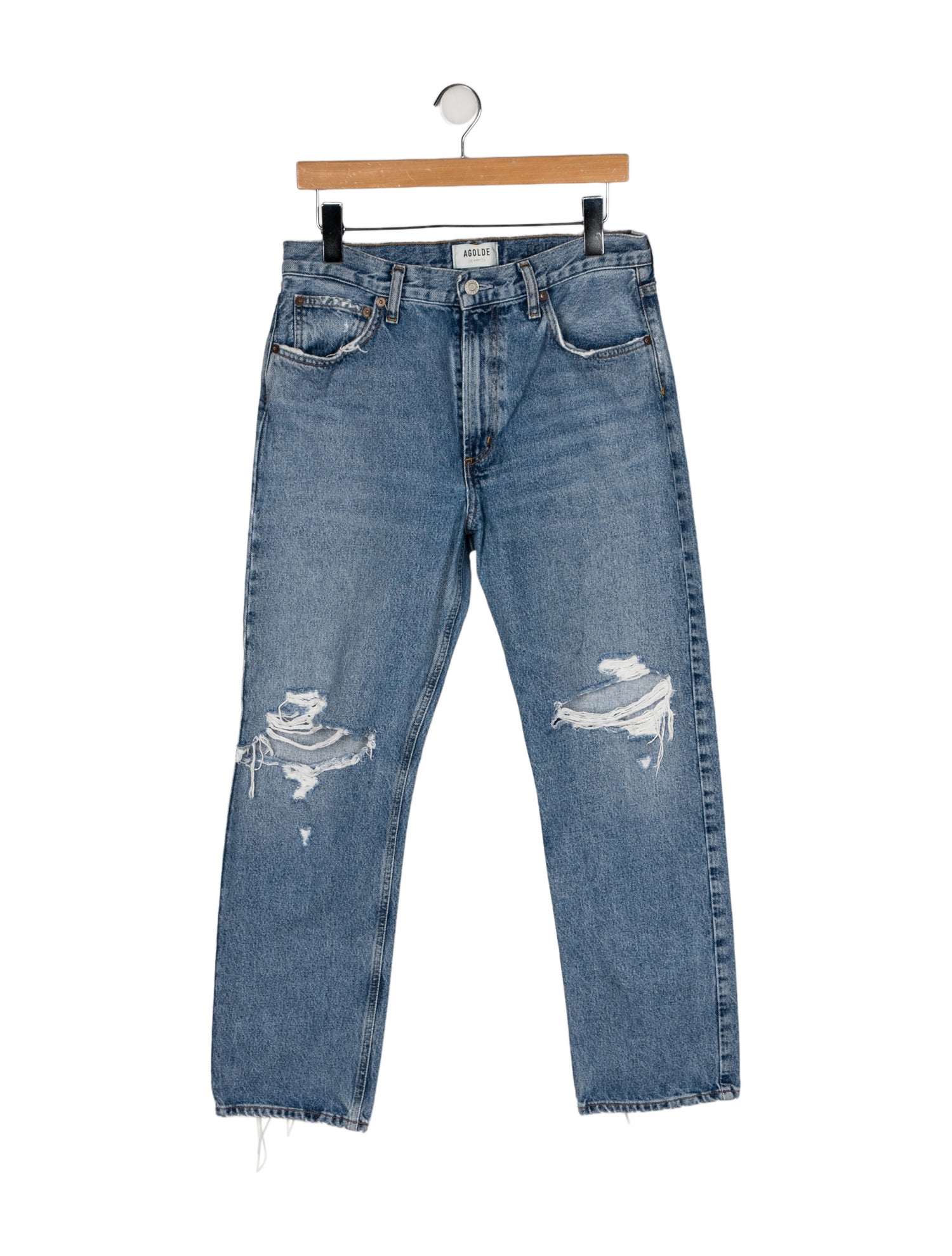 AGOLDE High-Rise Straight Leg Jeans