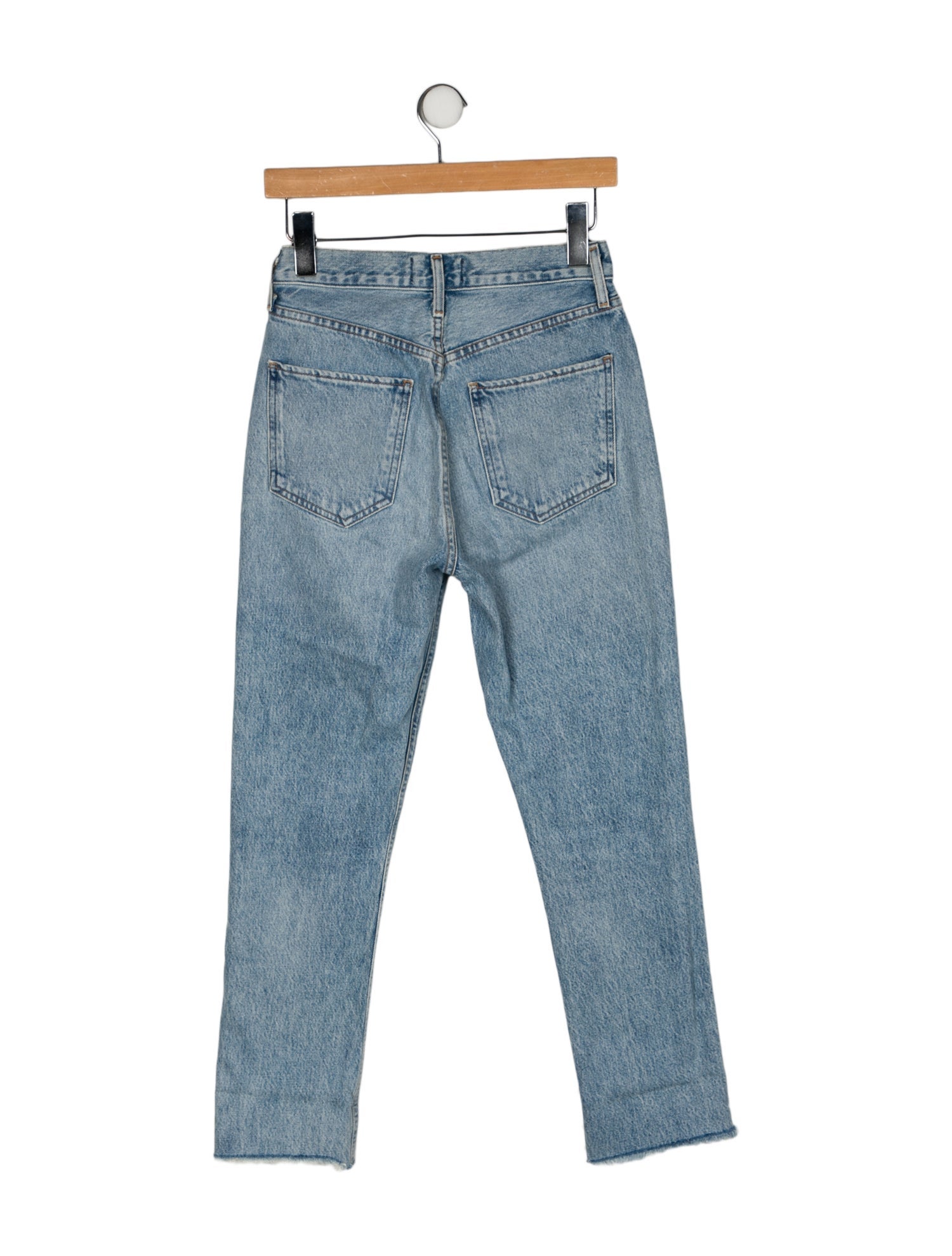 AGOLDE Mid-Rise Straight Leg Jeans