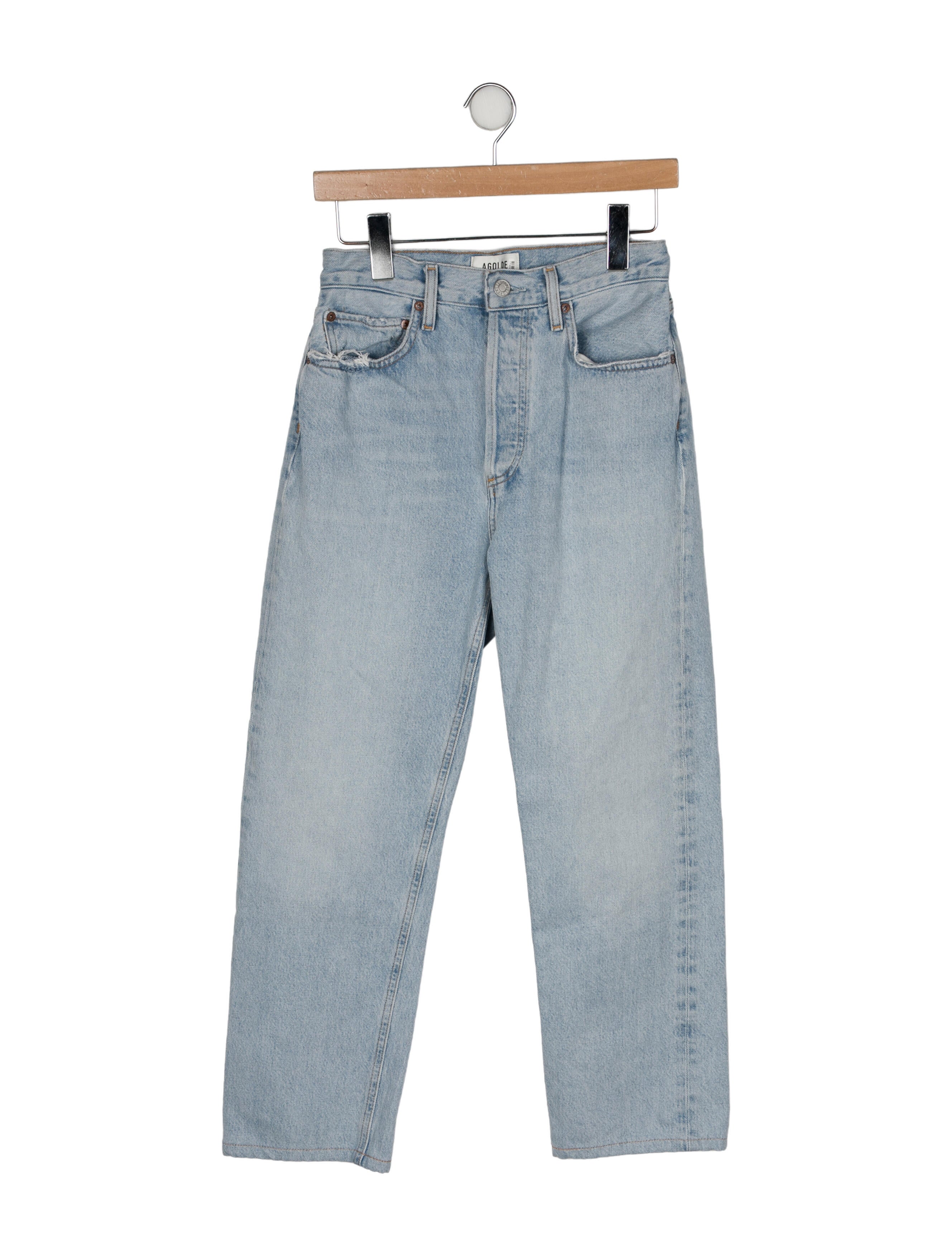 AGOLDE Mid-Rise Straight Leg Jeans