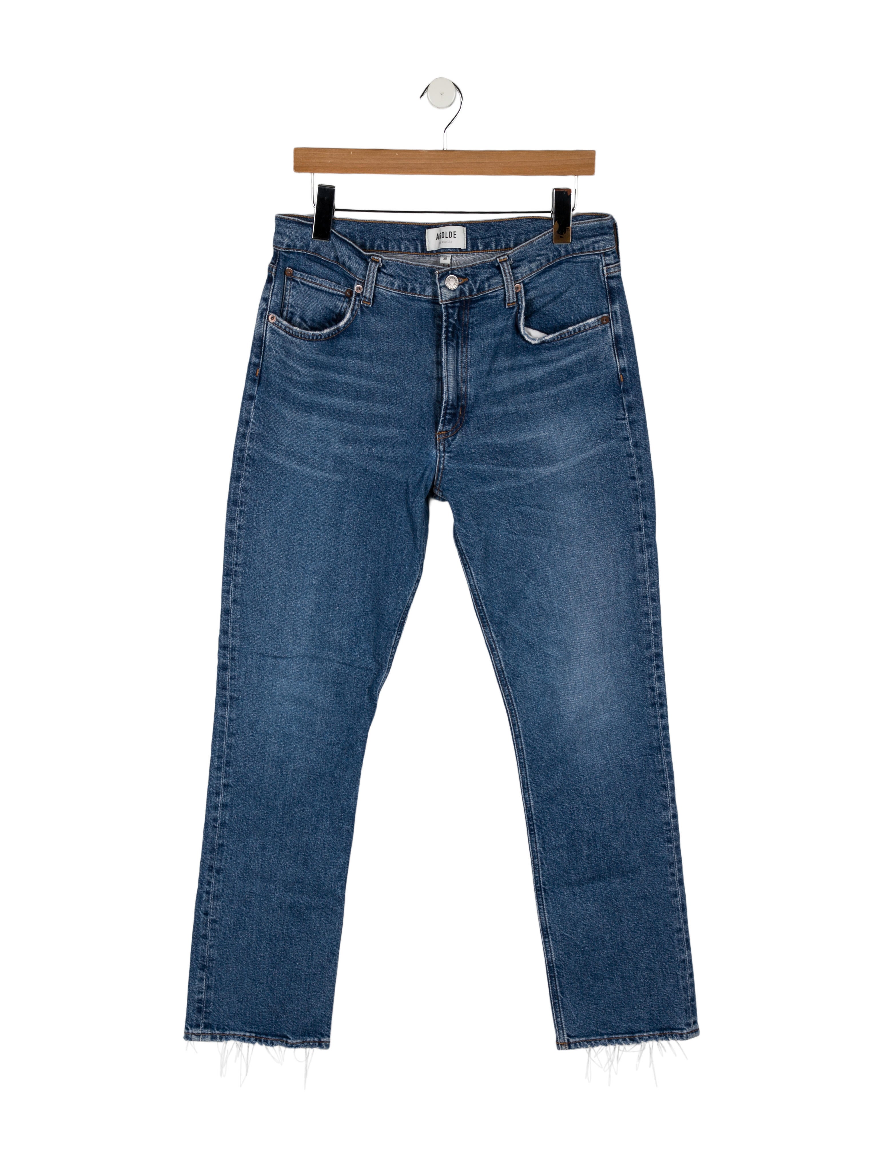 AGOLDE High-Rise Straight Leg Jeans