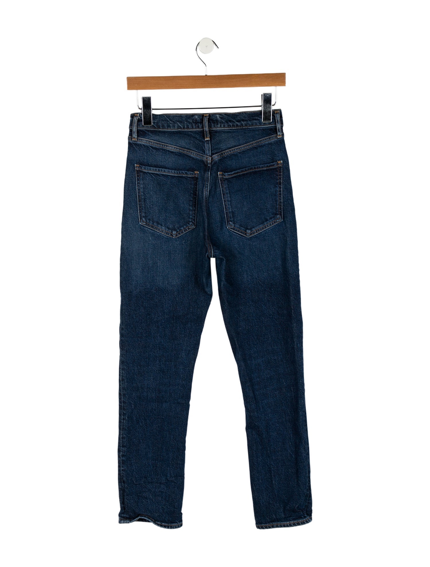 AGOLDE Mid-Rise Straight Leg Jeans