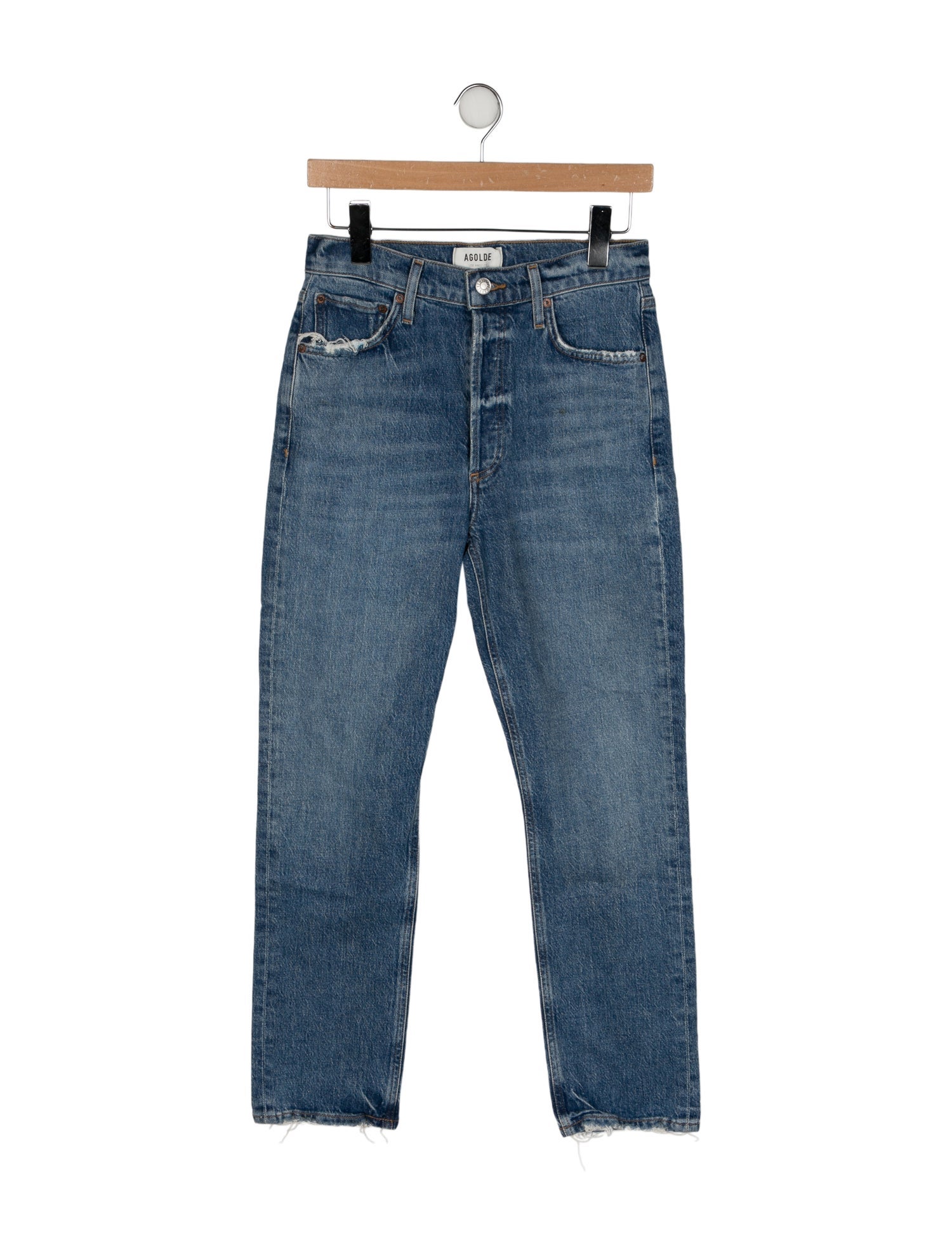 AGOLDE High-Rise Straight Leg Jeans