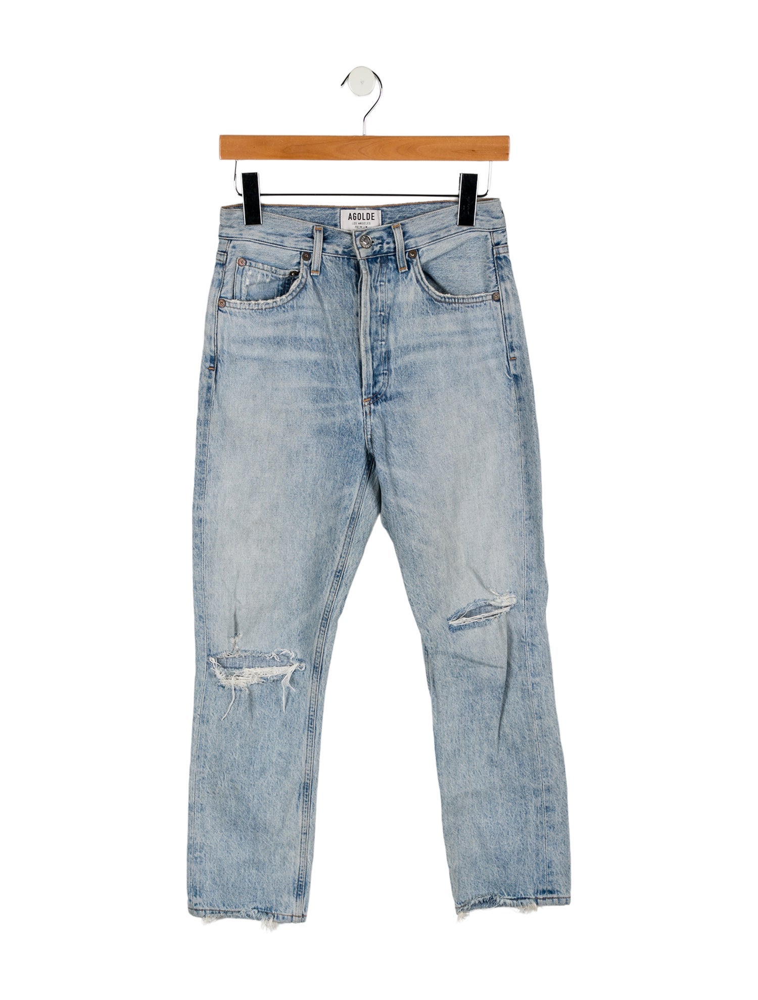 AGOLDE High-Rise Straight Leg Jeans
