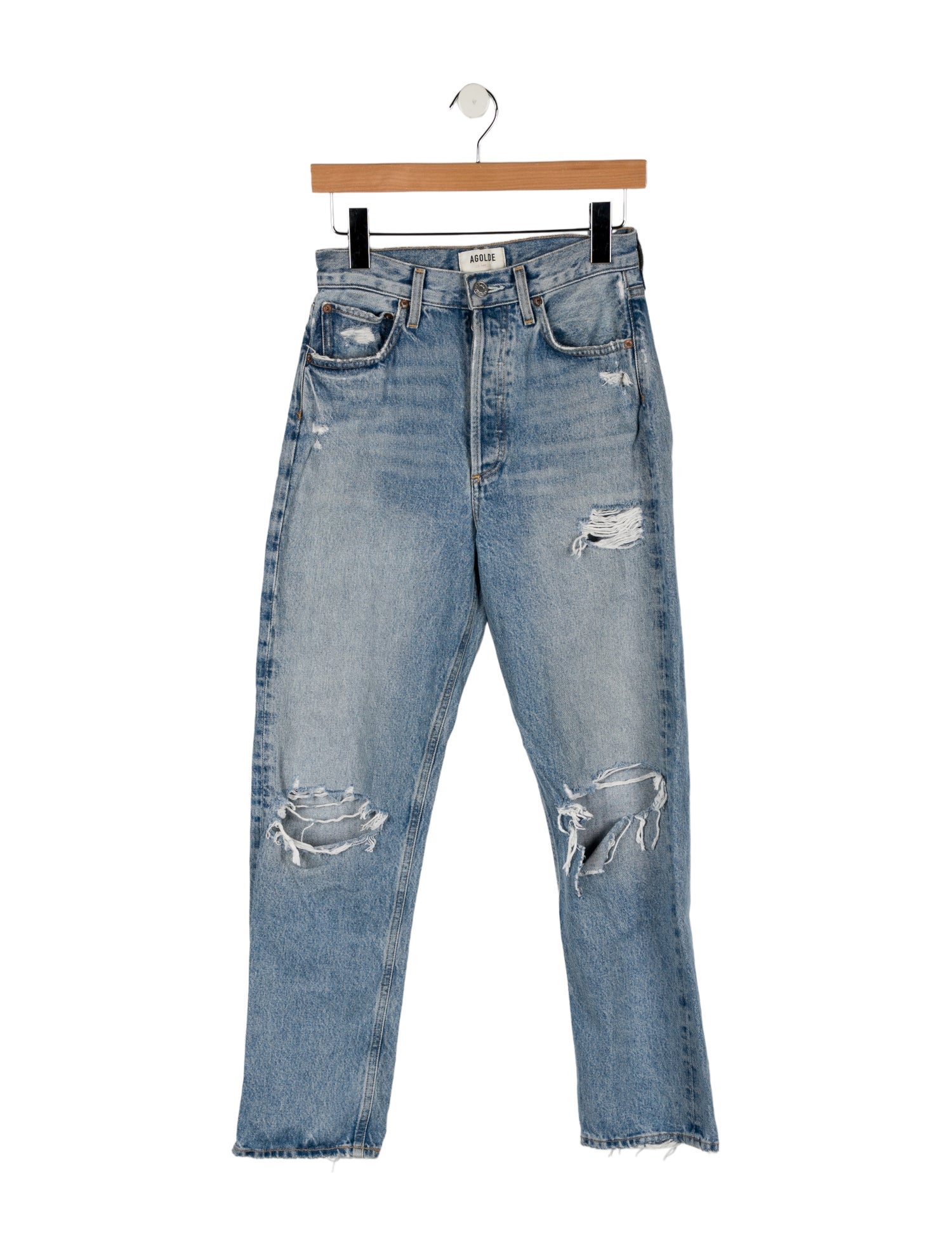 AGOLDE High-Rise Straight Leg Jeans