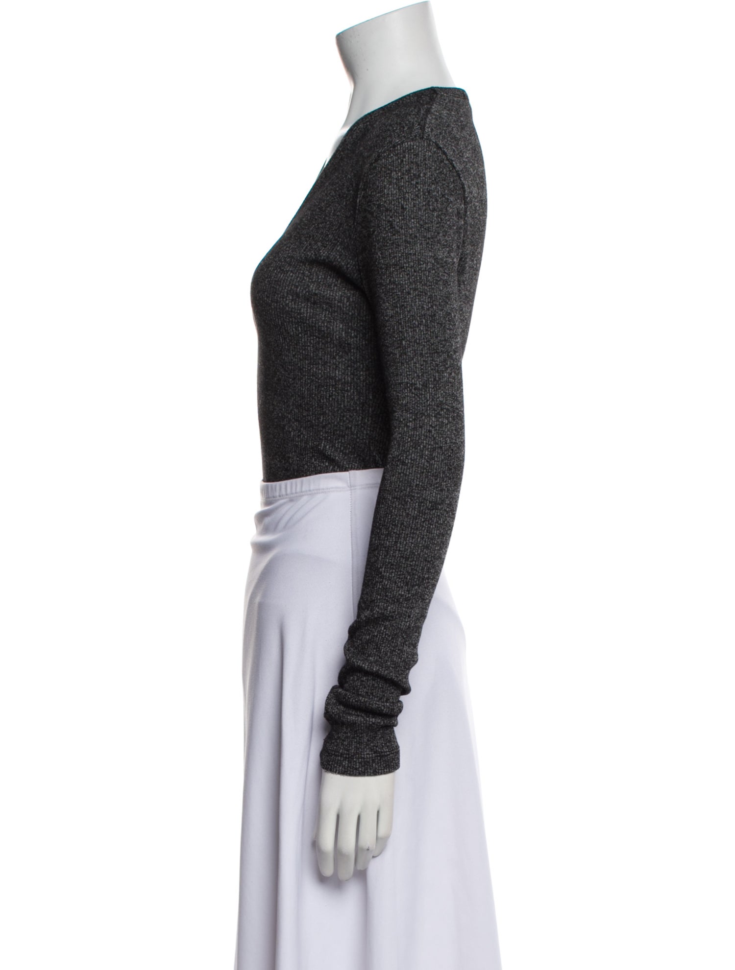 AGOLDE V-Neck Long Sleeve Bodysuit