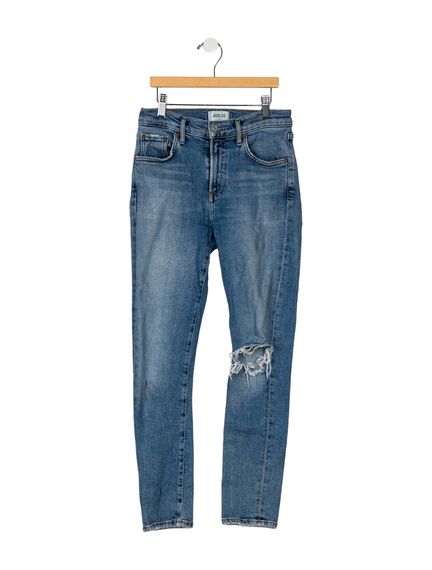 AGOLDE Mid-Rise Skinny Leg Jeans