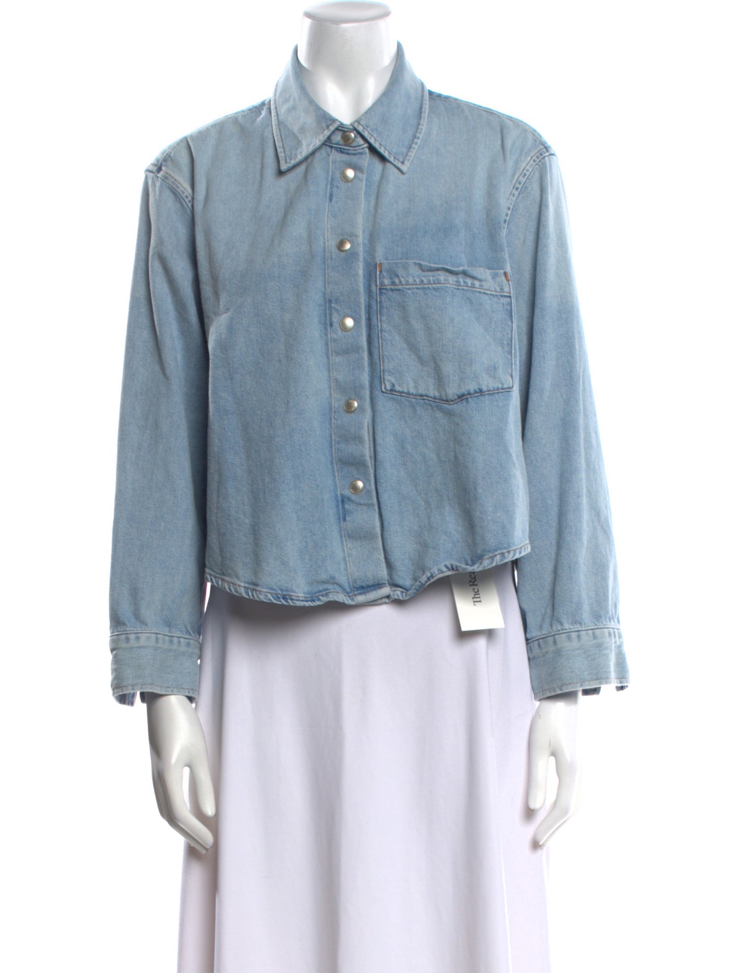 AGOLDE Long Sleeve Button-Up Top