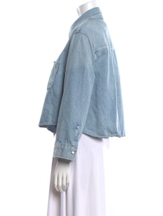 AGOLDE Long Sleeve Button-Up Top