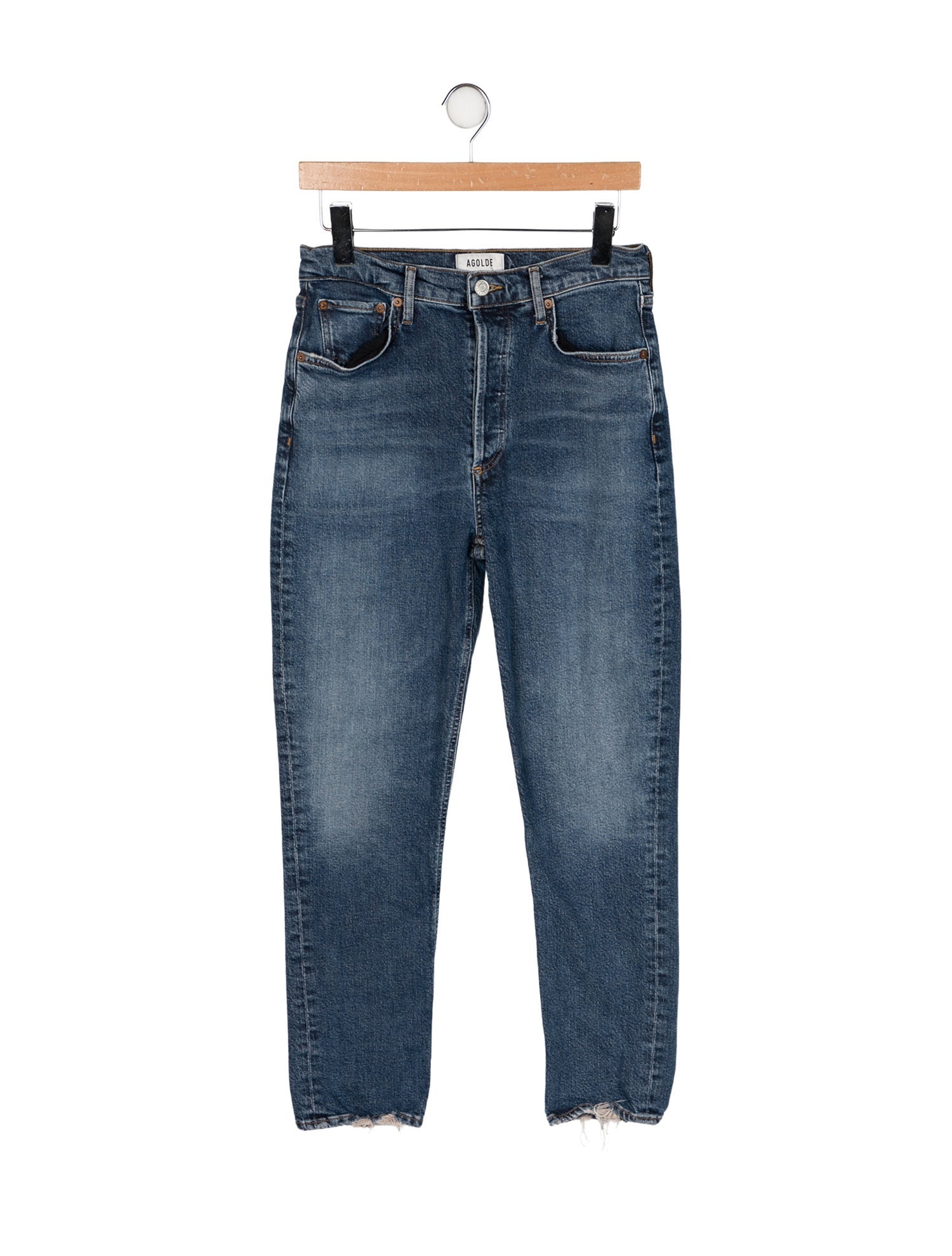 AGOLDE High-Rise Straight Leg Jeans