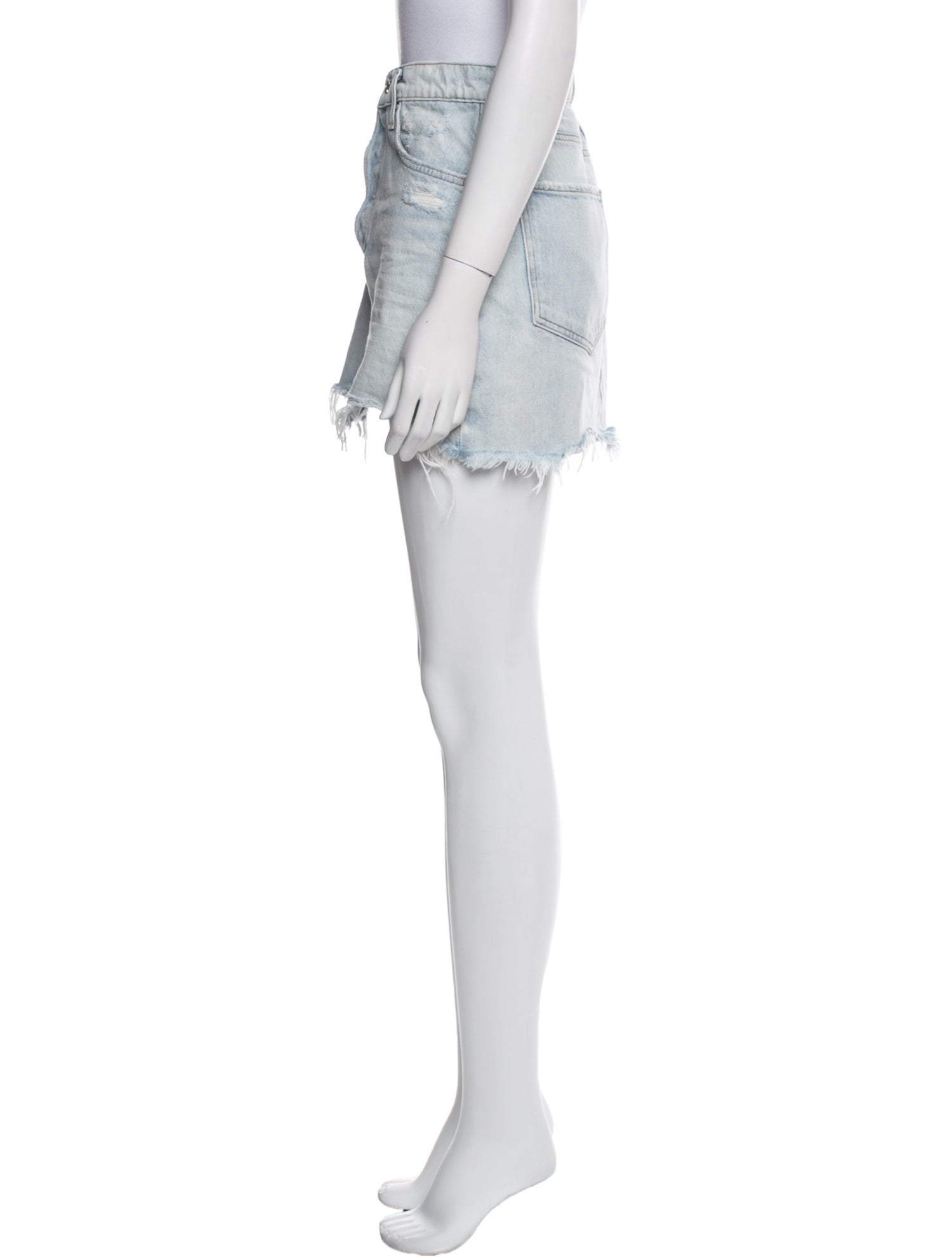 AGOLDE Raw-Edge Trim Mini Skirt