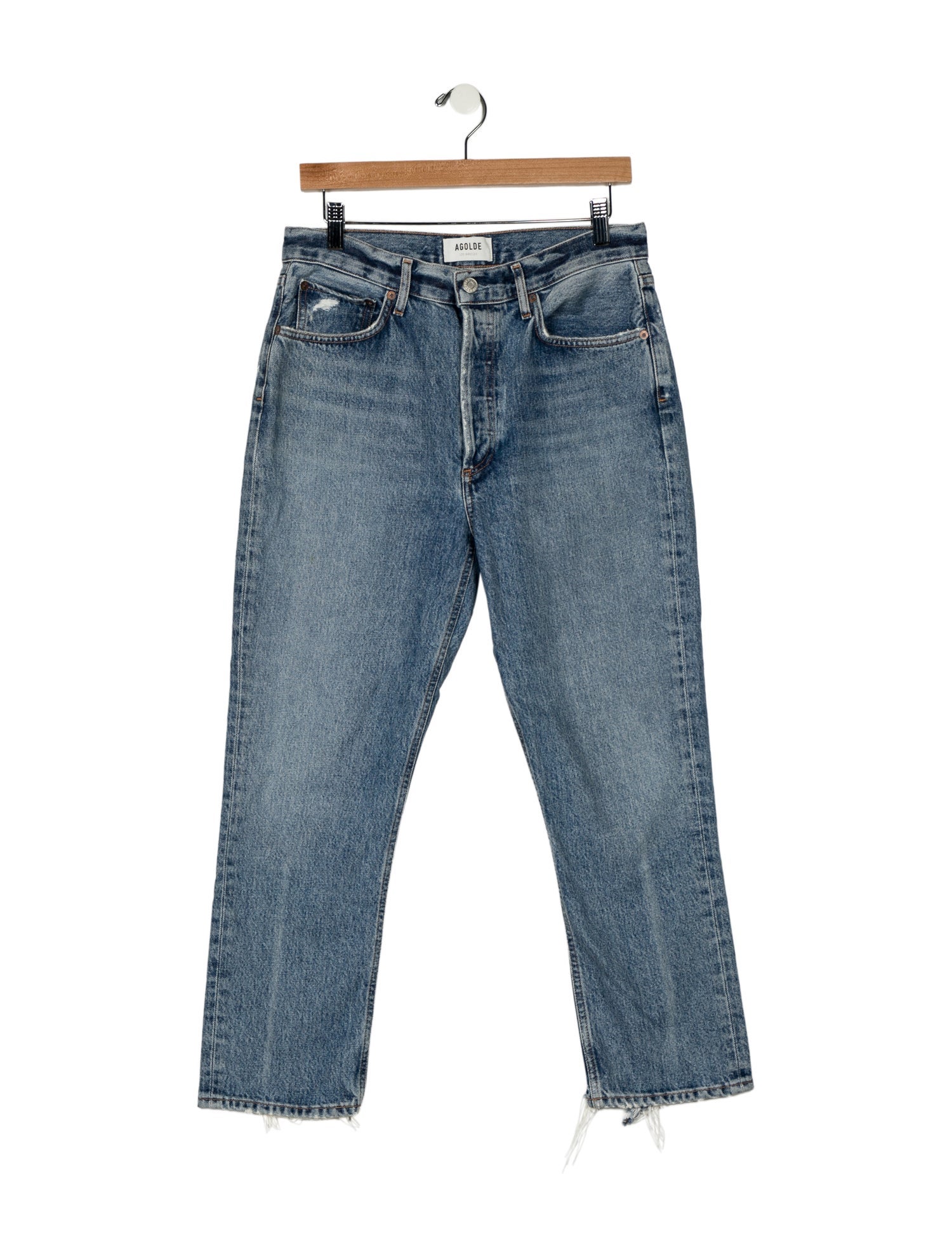 AGOLDE High-Rise Straight Leg Jeans