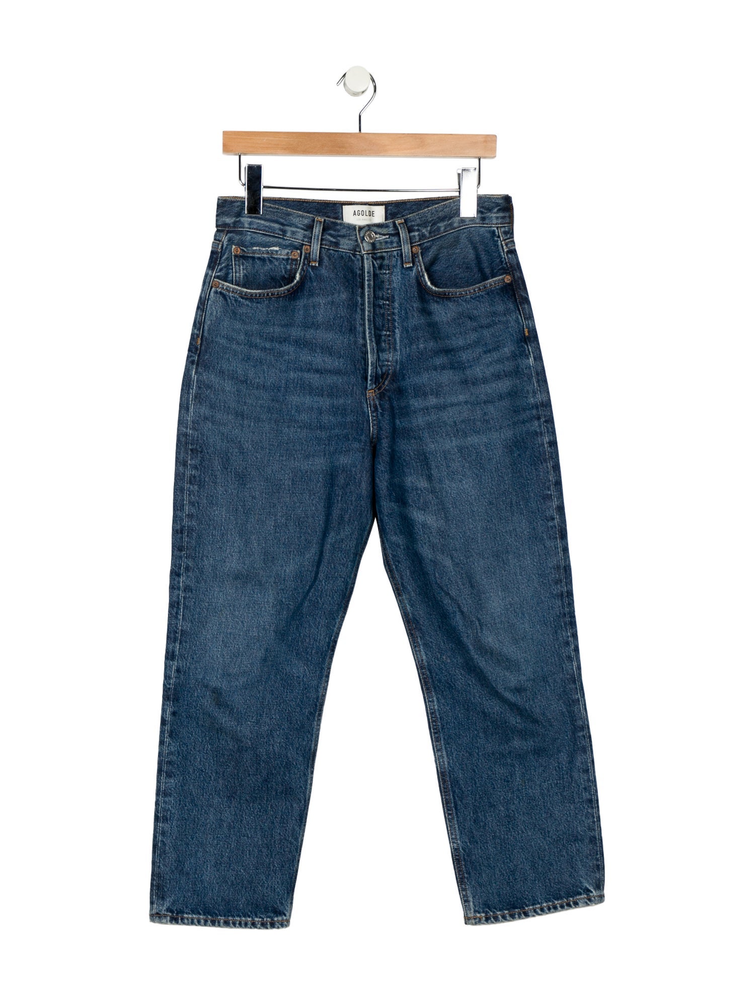 AGOLDE High-Rise Straight Leg Jeans