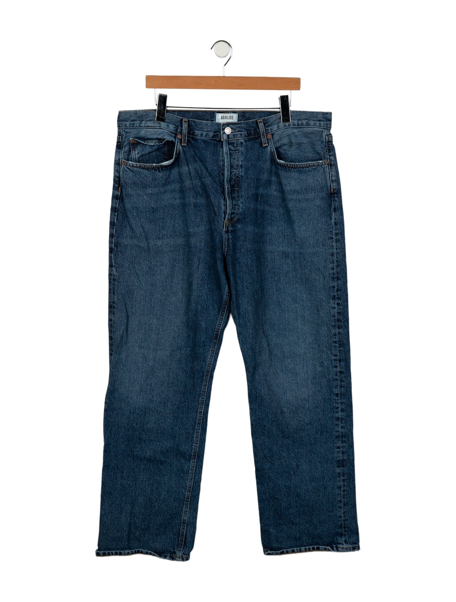 AGOLDE Mid-Rise Wide Leg Jeans