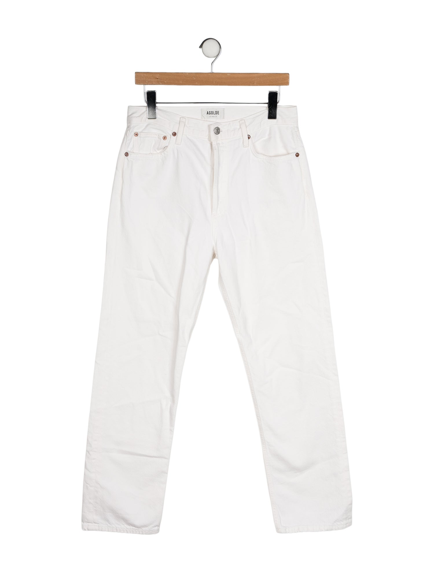 AGOLDE Mid-Rise Straight Leg Jeans