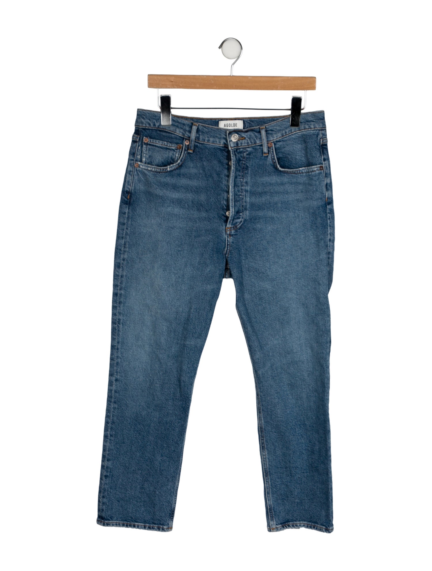 AGOLDE High-Rise Straight Leg Jeans