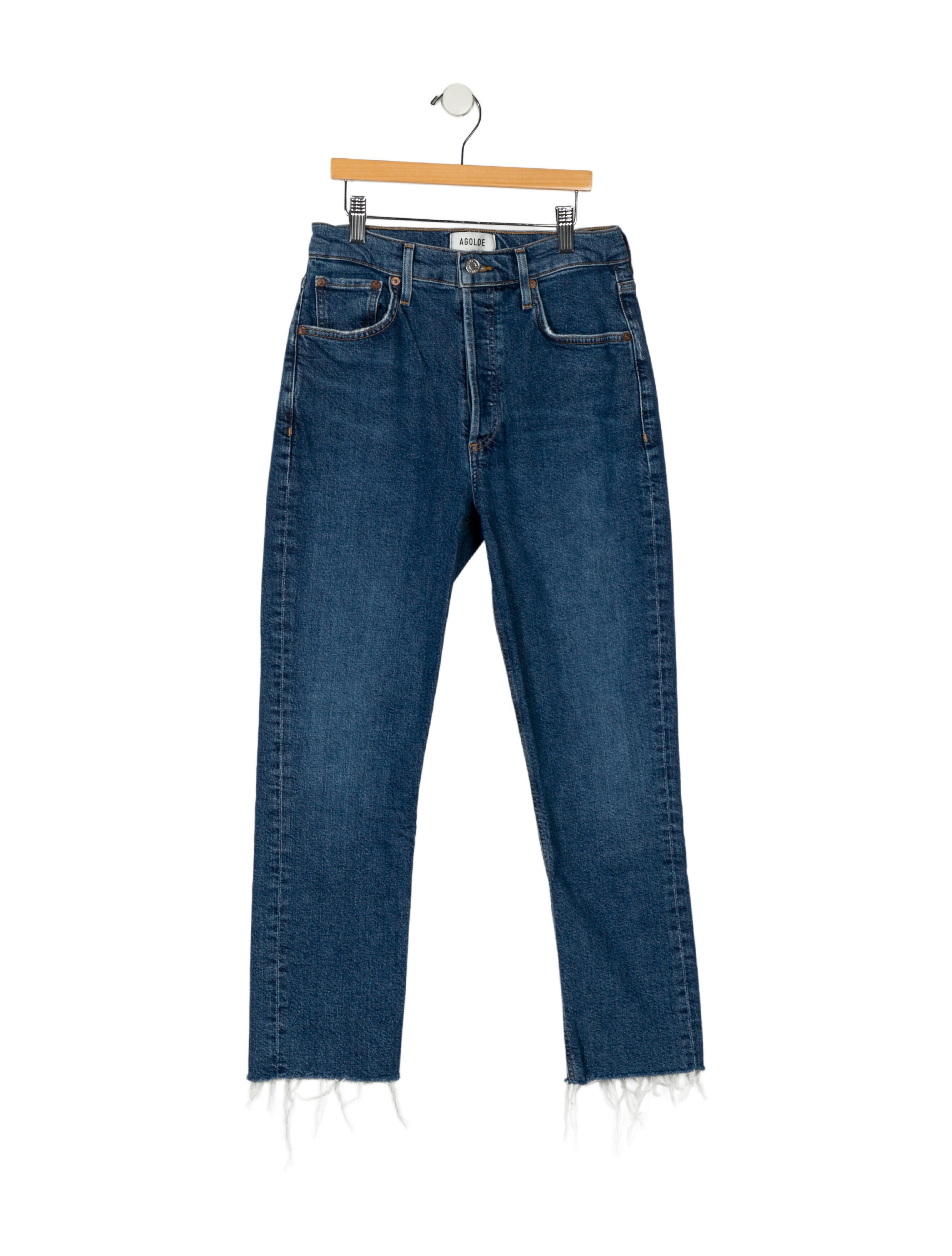 AGOLDE High-Rise Straight Leg Jeans